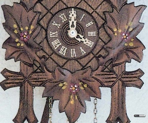 Authentic German Cuckoo Clock with Five Leaves & Singing Bird - SC 80/10 Model | Perfect for Home Decor, Gift & Traditional European Style Interiors