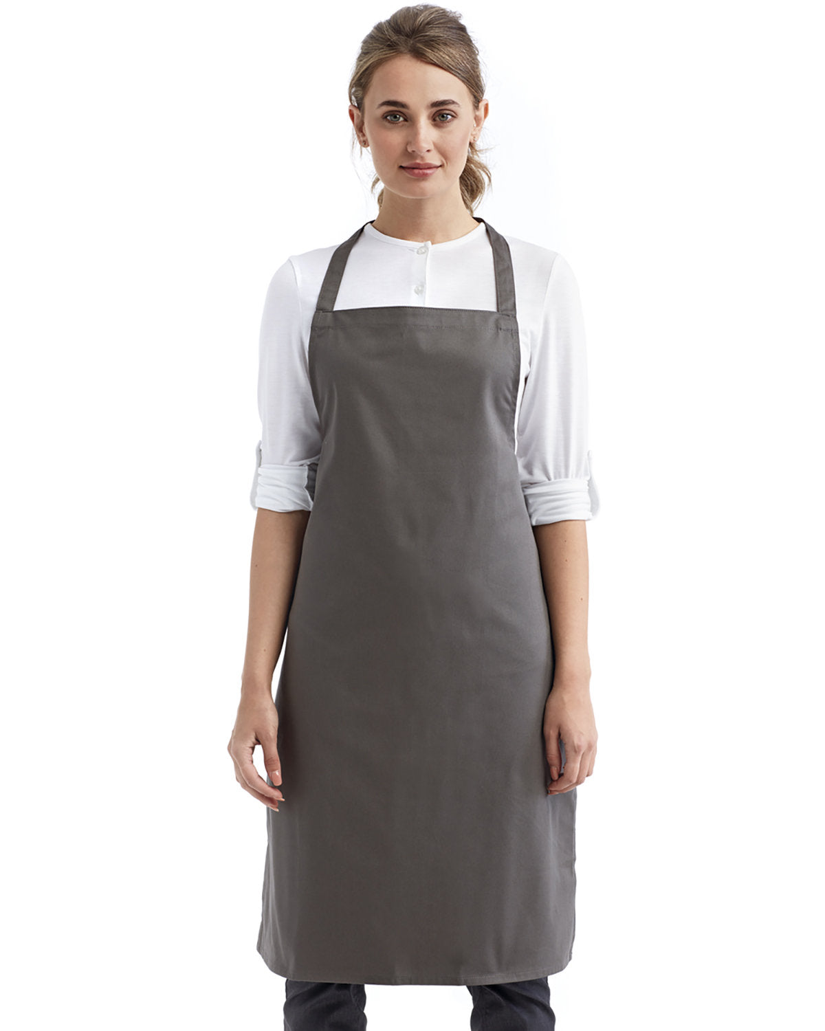 Reprime RP102 Organic Cotton Bib Apron - Premium Artisan Collection for Cooking, Baking & Grilling - Eco-Friendly Kitchen & BBQ Accessory