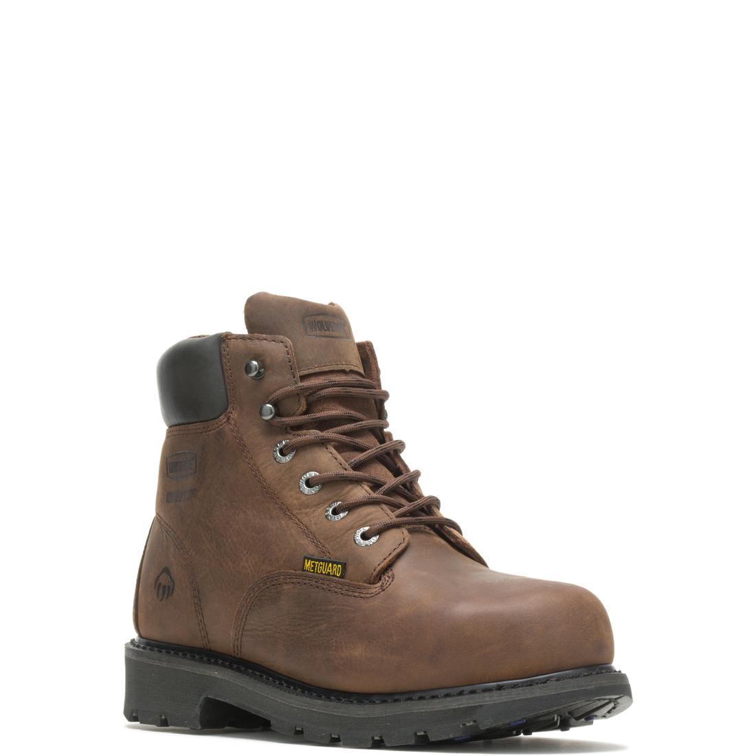 McKay Met Guard 6 Waterproof Steel Toe Work Boots for Men - OSHA Compliant Safety Shoes for Construction, Warehouse & Outdoor Work