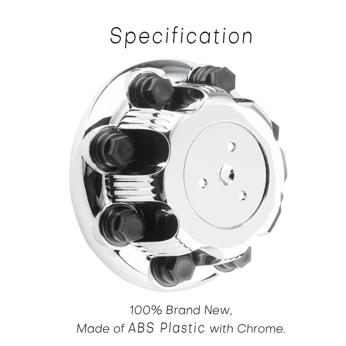 8.5 Inch (215mm) Silver Wheel Center Caps - 4 Pack Replacement Hubcaps Compatible with Chevy 15052379 & 15039488 | Perfect for Chevy Silverado, Tahoe, Suburban, GMC Sierra Truck Wheel Upgrades
