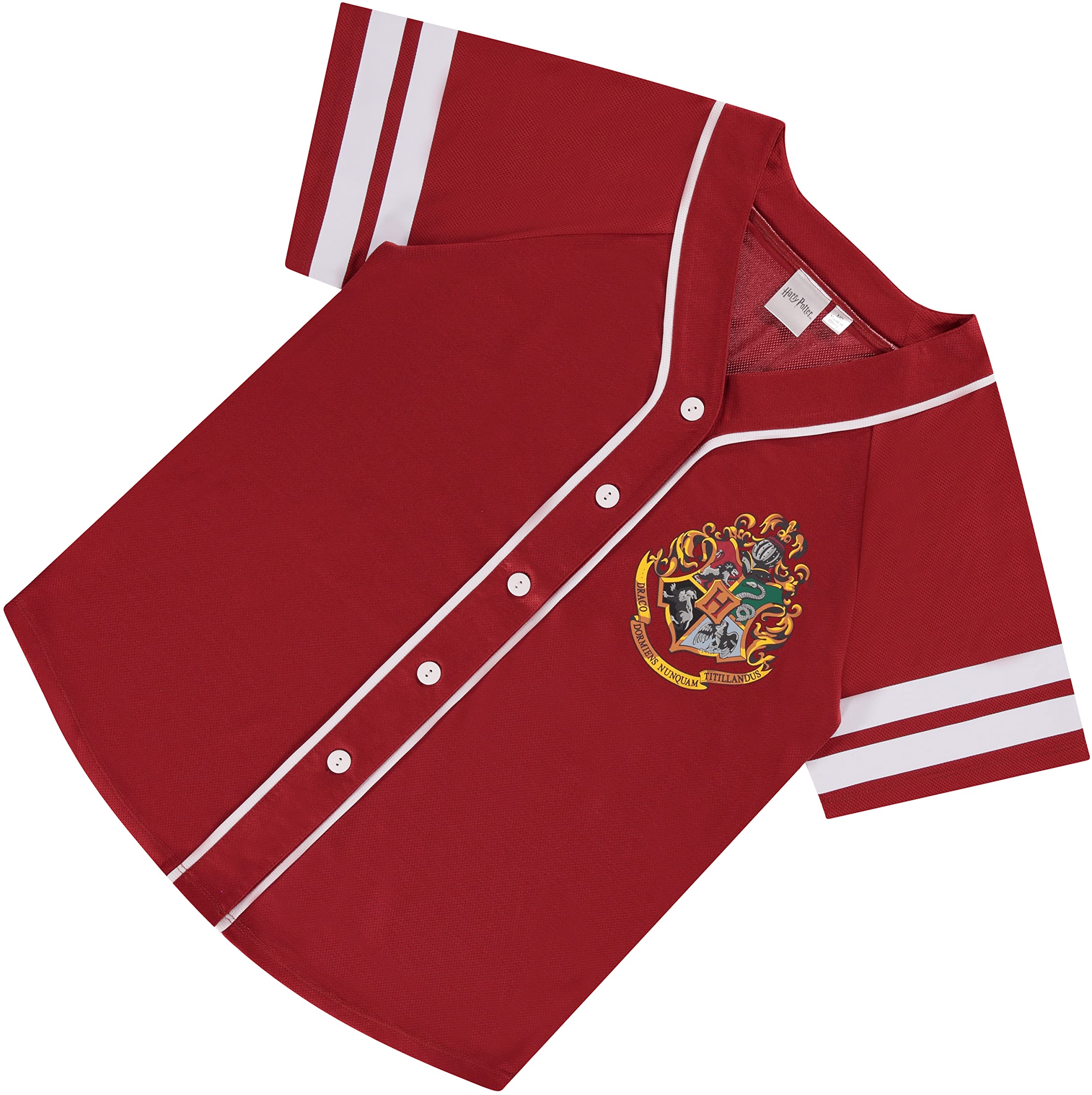 Harry Potter Gryffindor Hufflepuff Ravenclaw Slytherin Women's Baseball Jersey - Wizarding World Mesh Button Down Shirt for Cosplay, Halloween & Harry Potter Themed Parties