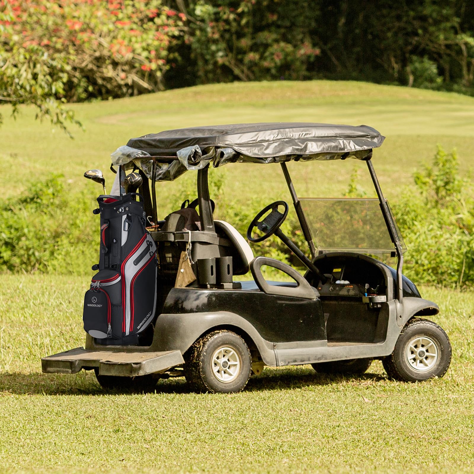 **Lightweight Camo Golf Stand Bag with 14-Way Full-Length Dividers - Travel-Friendly Golf Club Organizer for Men & Women - Perfect for Air Travel, Cart Use & Course Storage**
