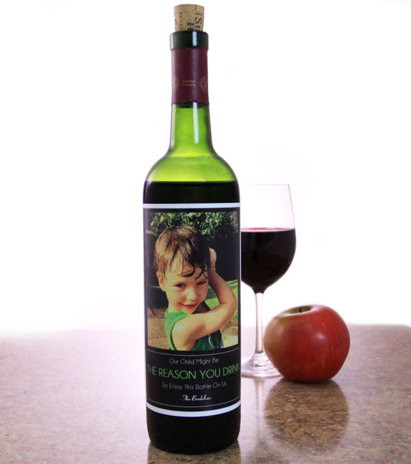 Personalized Wine Bottle Labels - Custom Name & Funny Drinking Reasons - Large Size for Parties & Gifts