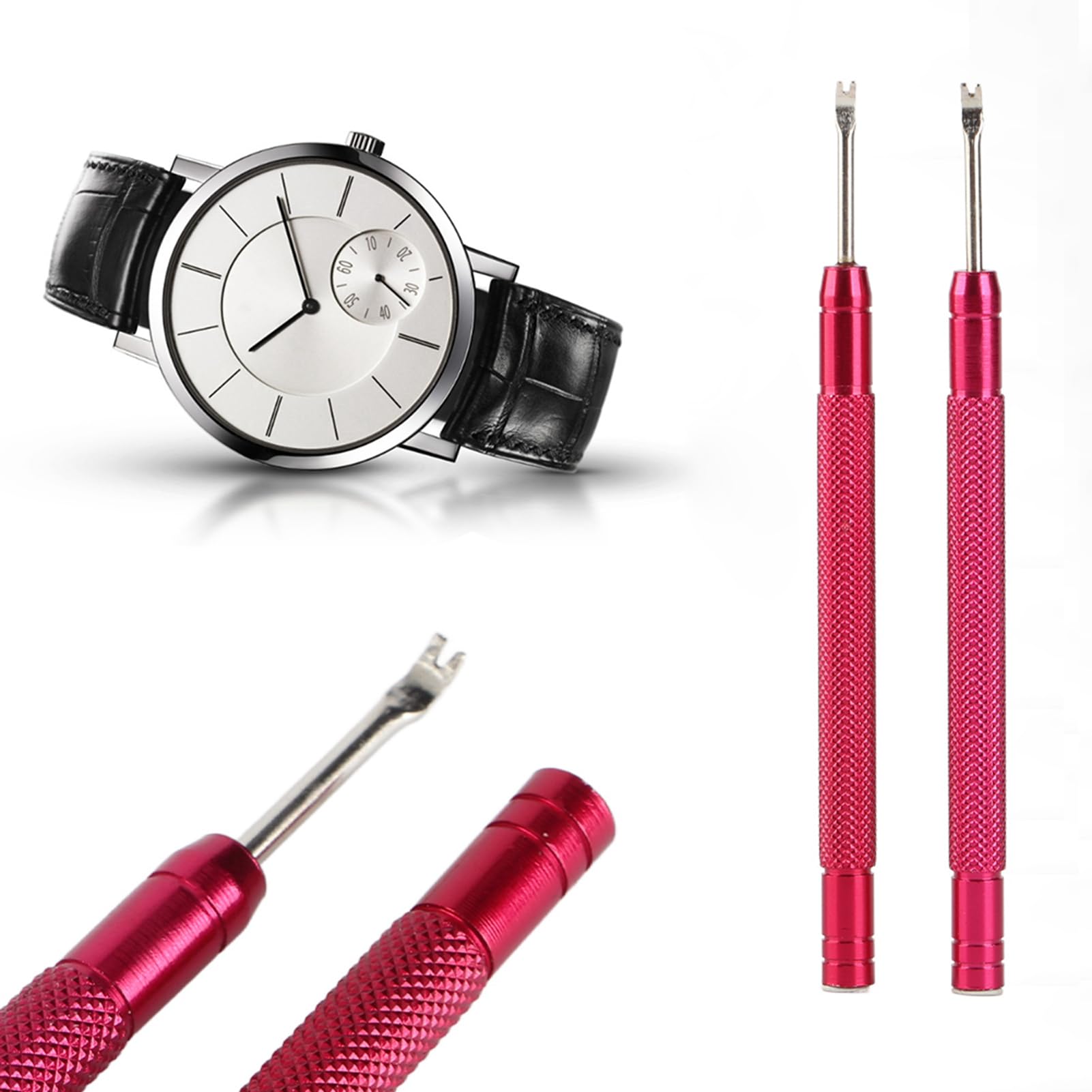 TARSHYRY 2-Piece Watch Hands Removal Tool Set - Professional Watchmaker Tools for Minute, Second & Hour Hands - Non-Scratch Watch Repair Accessories - Essential for Watch Repair & Maintenance | Perfect for Watchmakers, Jewelers & DIY Enthusiasts