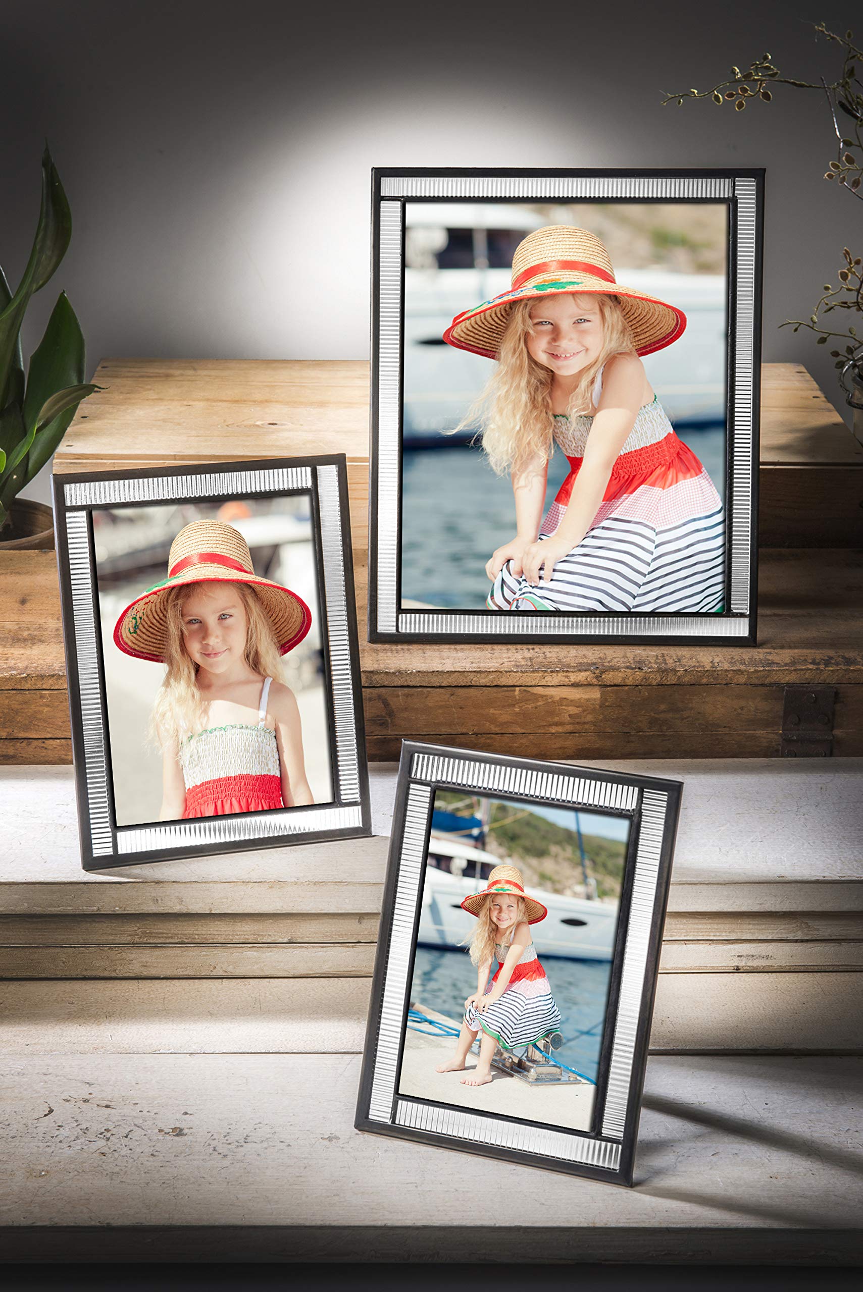 4x6 Clear Glass Photo Frame - Vertical/Horizontal for Home & Office Decor - Wedding, Graduation Gift