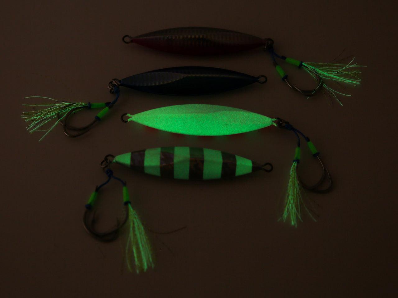 Jigging World Draco Tail Slow Pitch Jigs - Premium Saltwater Fishing Lures for Tuna, Grouper & Snapper - Perfect for Deep Sea Jigging & Bottom Fishing