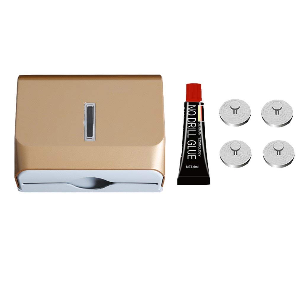 Wall-Mounted Toilet Paper Holder & Towel Rack for Bathroom - Home & Commercial Use