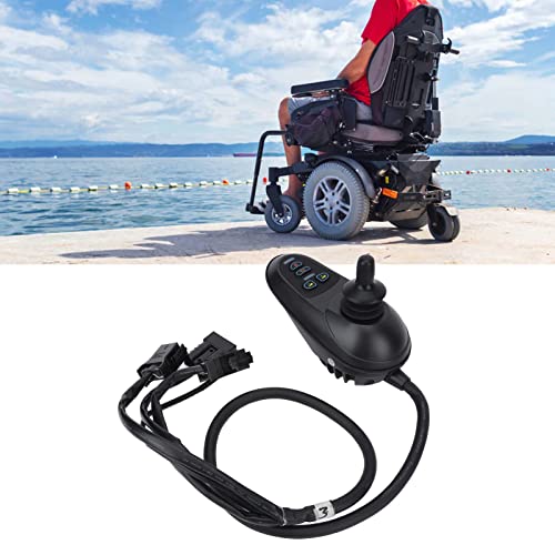Electric Wheelchair Joystick Controller - 24V DC Brushed Motor Replacement with Brake | Mobility Scooter & Power Chair Accessory | Ideal for Daily Use, Outdoor Activities & Enhanced Mobility Control