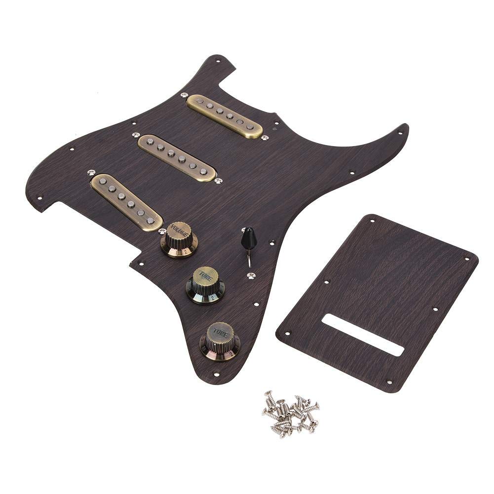 Loaded SSS Humbucker Pickguard & Back Plate Set - Prewired Guitar Pickups with Accessories | Perfect for Stratocaster Upgrades & DIY Guitar Mods