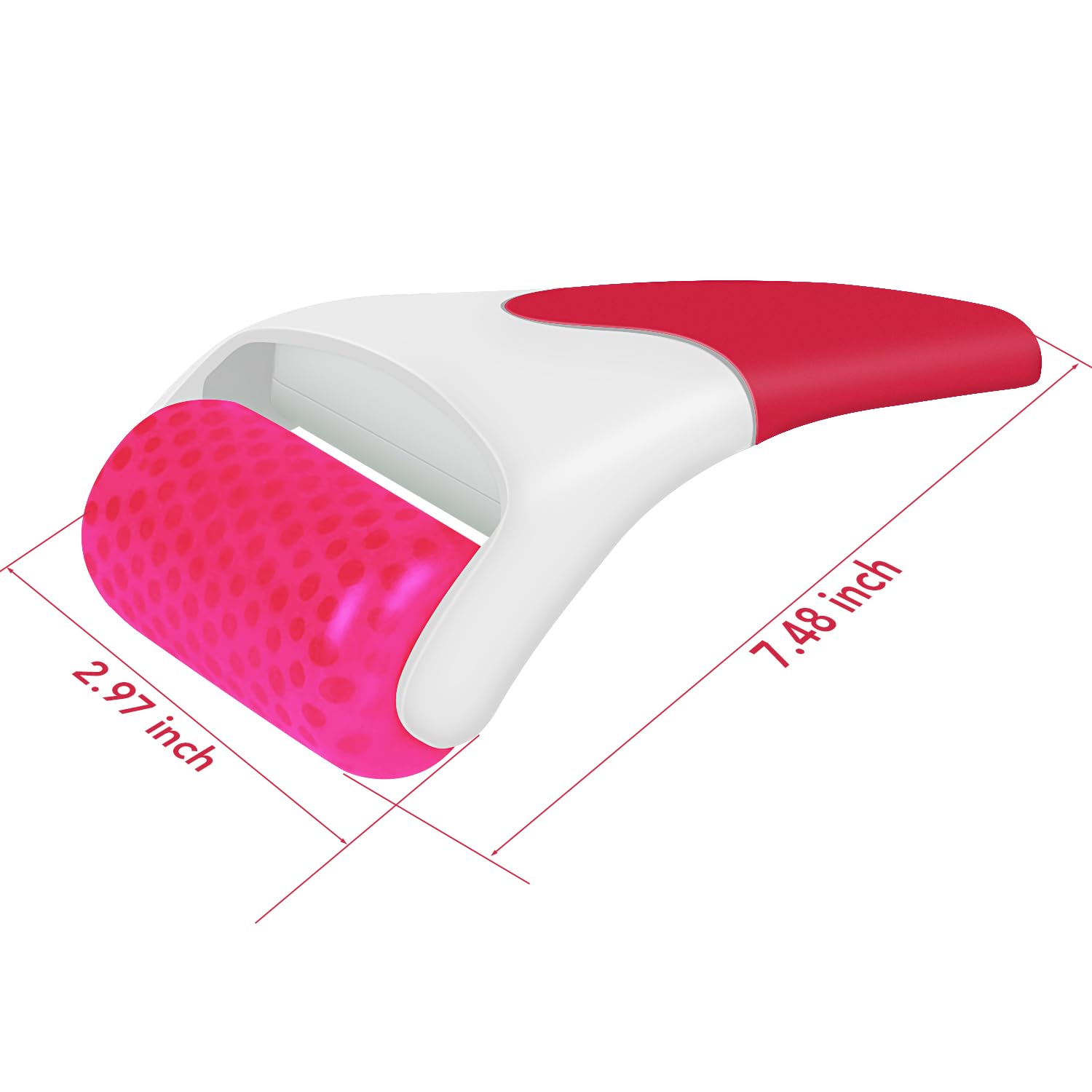 Ice Roller for Face & Eyes - Cooling Face Massager for Puffiness, Migraine Pain Relief & Minor Injuries - Perfect Women's Gift (Red) | Use for Skincare, Relaxation & Post-Workout Recovery