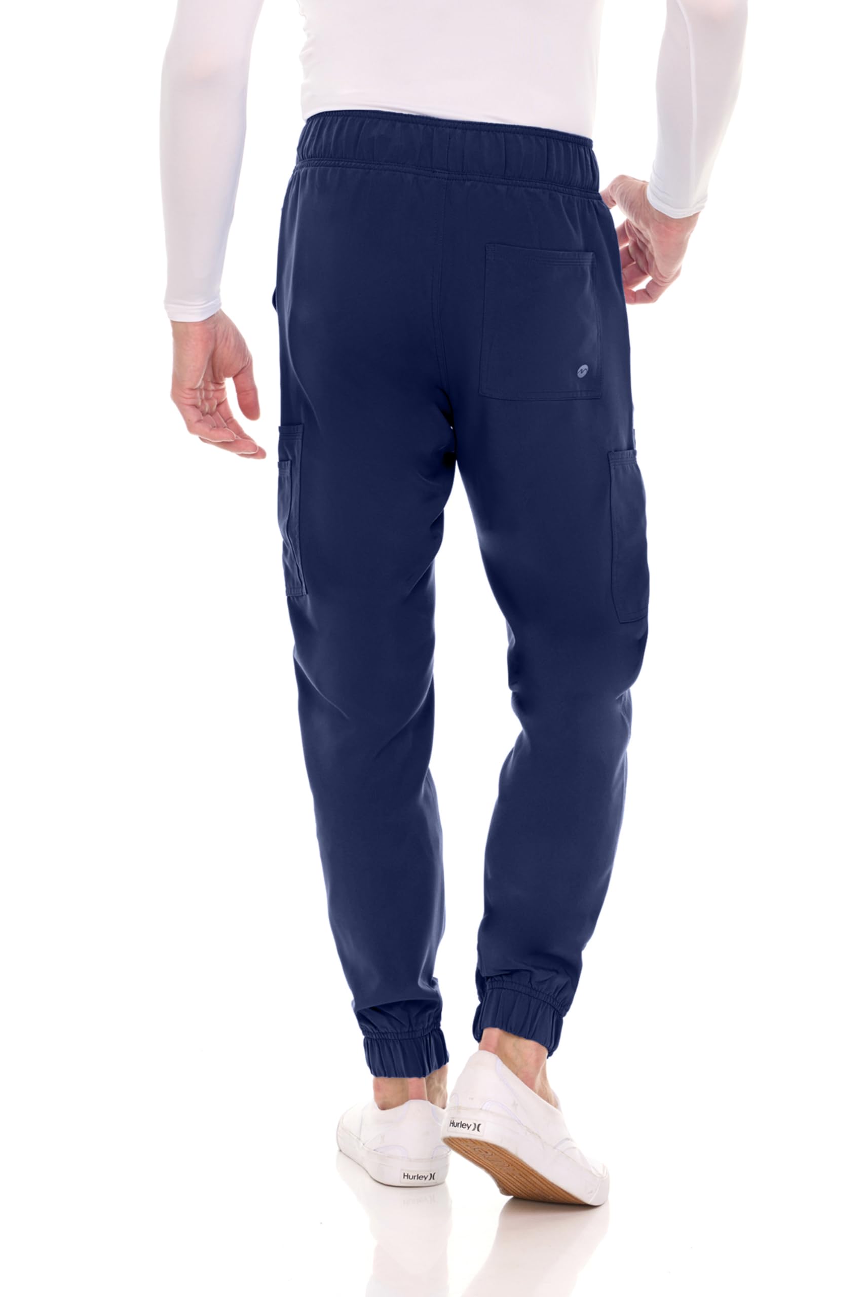 MediChic Men's Stretch Scrub Jogger Pants with 6 Pockets - 8+ Color Options | Comfortable Medical Scrubs for Doctors, Nurses & Healthcare Professionals
