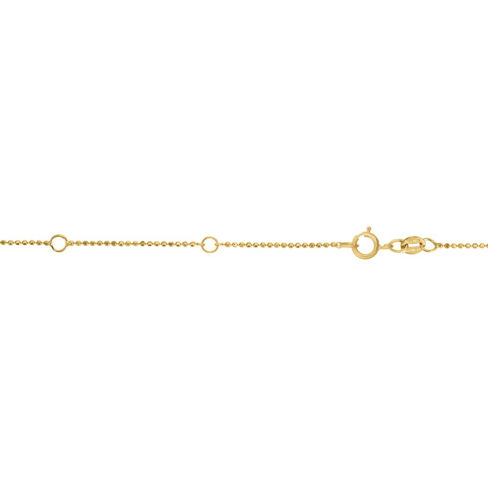 10K Gold 0.9mm Double Extendable Bead Chain Necklace for Jewelry Making & DIY Crafts - Perfect for Pendants, Charms & Layering Styles
