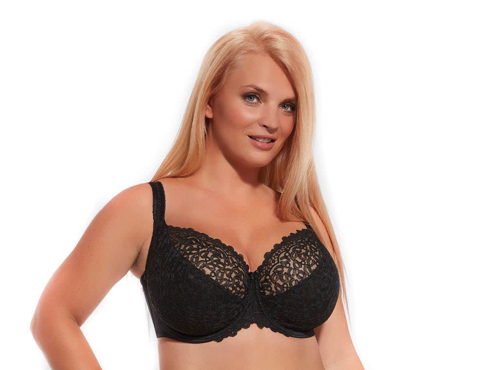 KRIS Line Black Betty Soft Cup Bra - Wireless Comfort for Women (Sizes 30-40) | Perfect for Everyday Wear, Yoga & Lounge