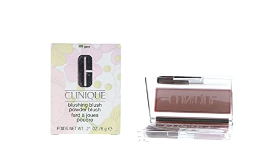Clinique Blushing Blush Powder - No.101 Aglow, 0.21 Ounce | Natural-Looking Cheek Color for a Radiant Glow | Perfect for Everyday Wear & Special Occasions