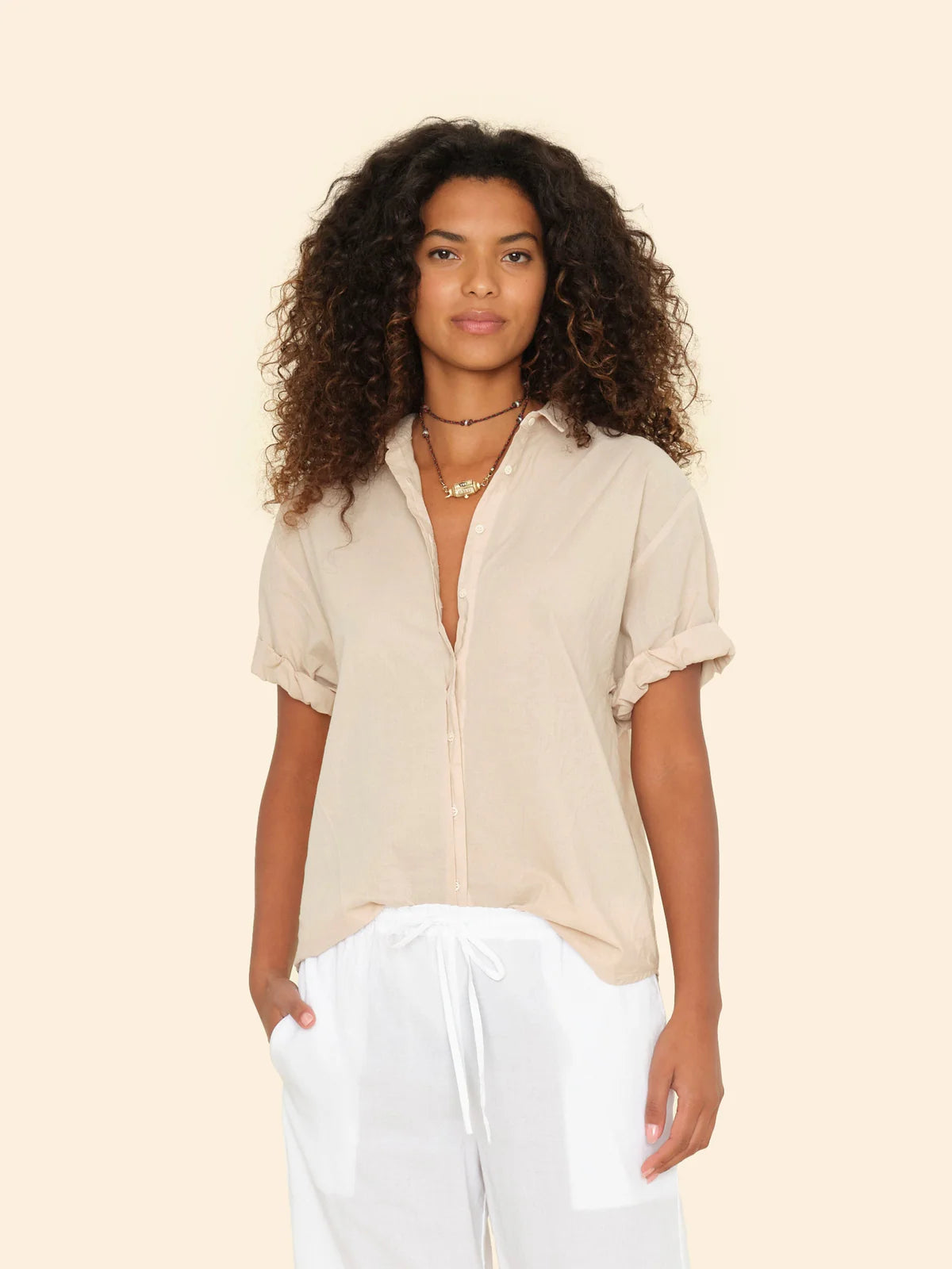 Channing Shirt in Parchment - Stylish Casual Button-Down for Men | Perfect for Office, Date Night & Weekend Outings