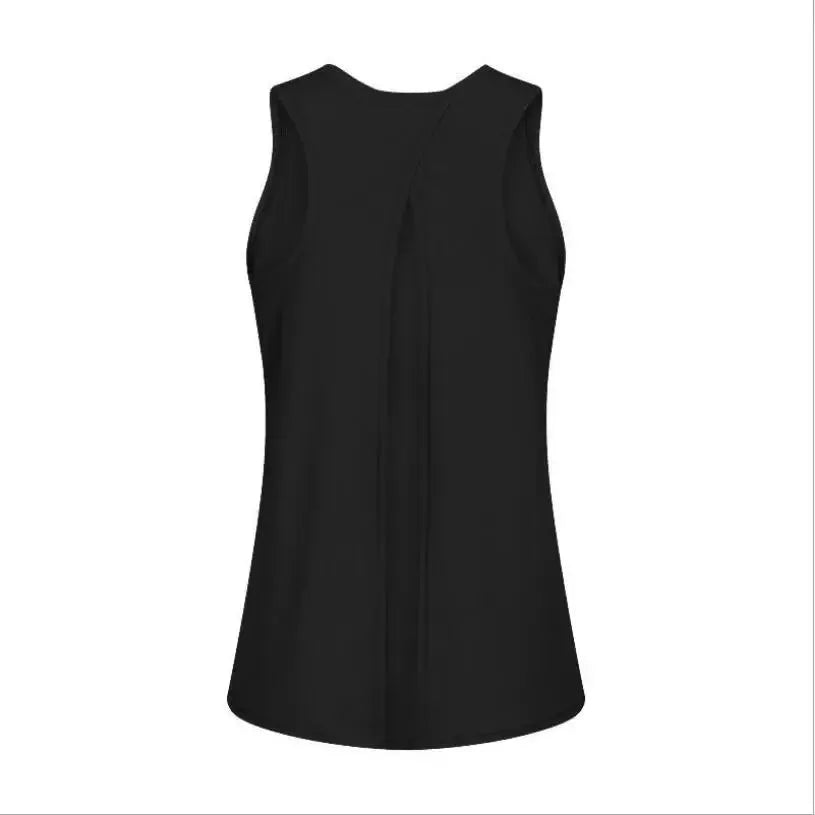 2024 Women's Sleeveless Running Vest - Breathable Summer Workout Top for Jogging, Gym, Yoga & Fitness - Lightweight Moisture-Wicking Activewear with Fashionable Back Design for Outdoor Sports & Daily Wear
