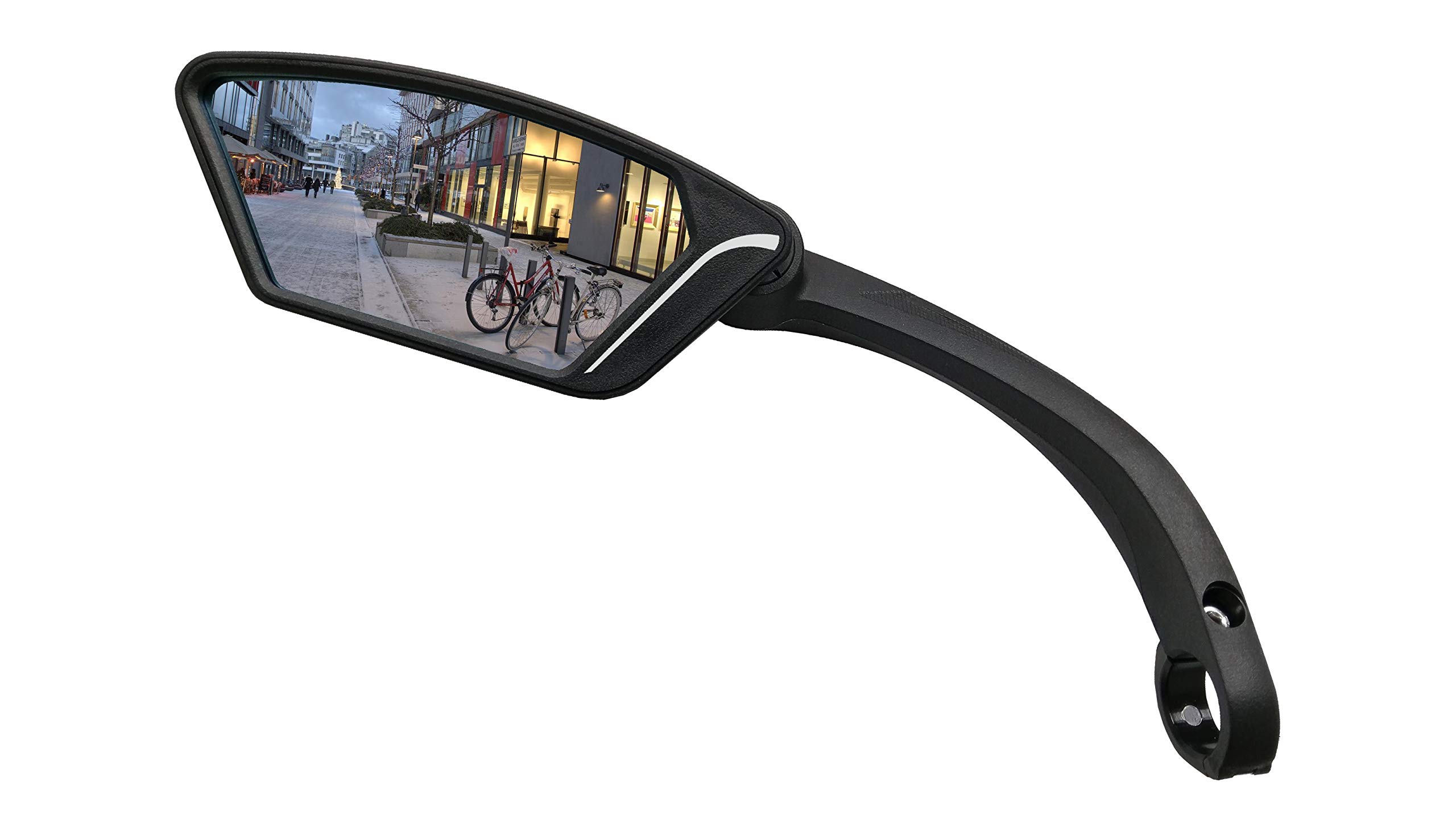 MEACHOW Scratch-Resistant Glass Lens Bike Mirror - Rotatable Handlebar Rearview Mirror for Safe Cycling, ME-002 | Perfect for Road Bikes, Mountain Bikes & Commuting