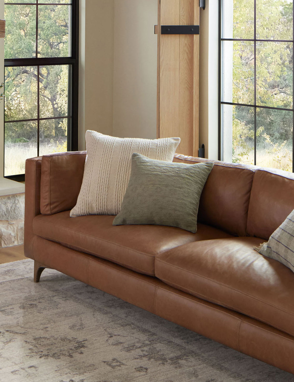 Magnolia Home by Joanna Gaines X Loloi Cameron Pillow - Soft Decorative Throw Pillow for Living Room, Bedroom & Sofa - Perfect for Home Decor and Cozy Comfort
