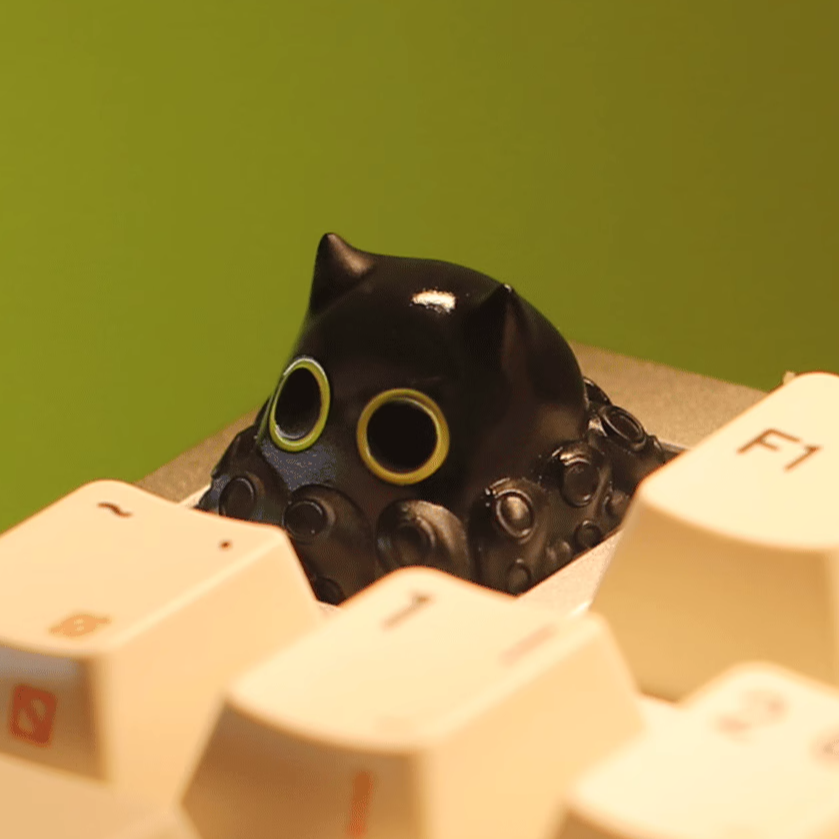Lord of Mysteries Cute Octopus Resin Keycaps - Custom Mechanical Keyboard Artisan Keycaps for Gaming & Typing Enthusiasts | Perfect for Anime Fans & Keyboard Customization