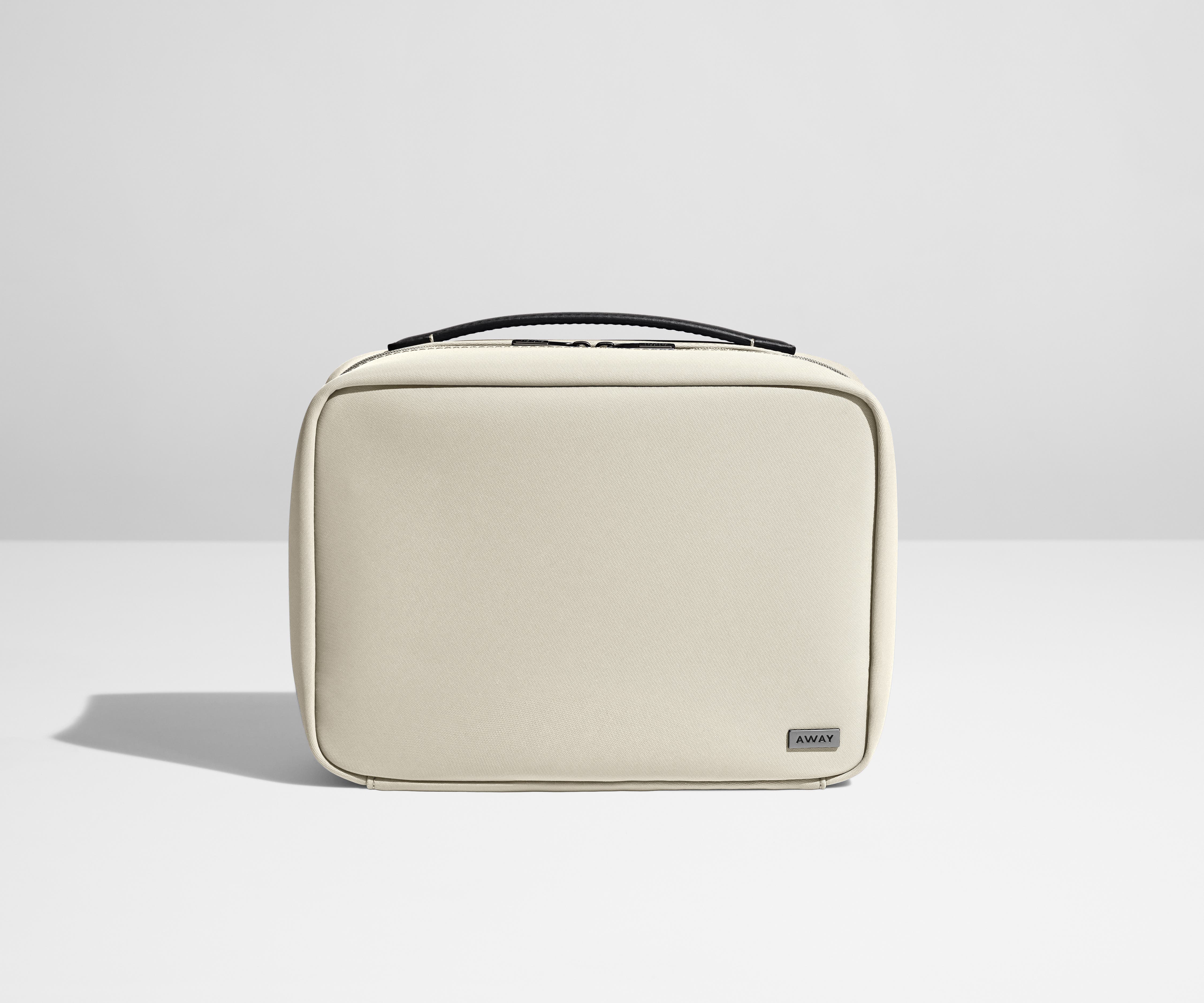 Premium Hanging Toiletry Bag in Salt White - Travel Cosmetic Organizer with Multiple Pockets for Bathroom, Camping & Gym Essentials