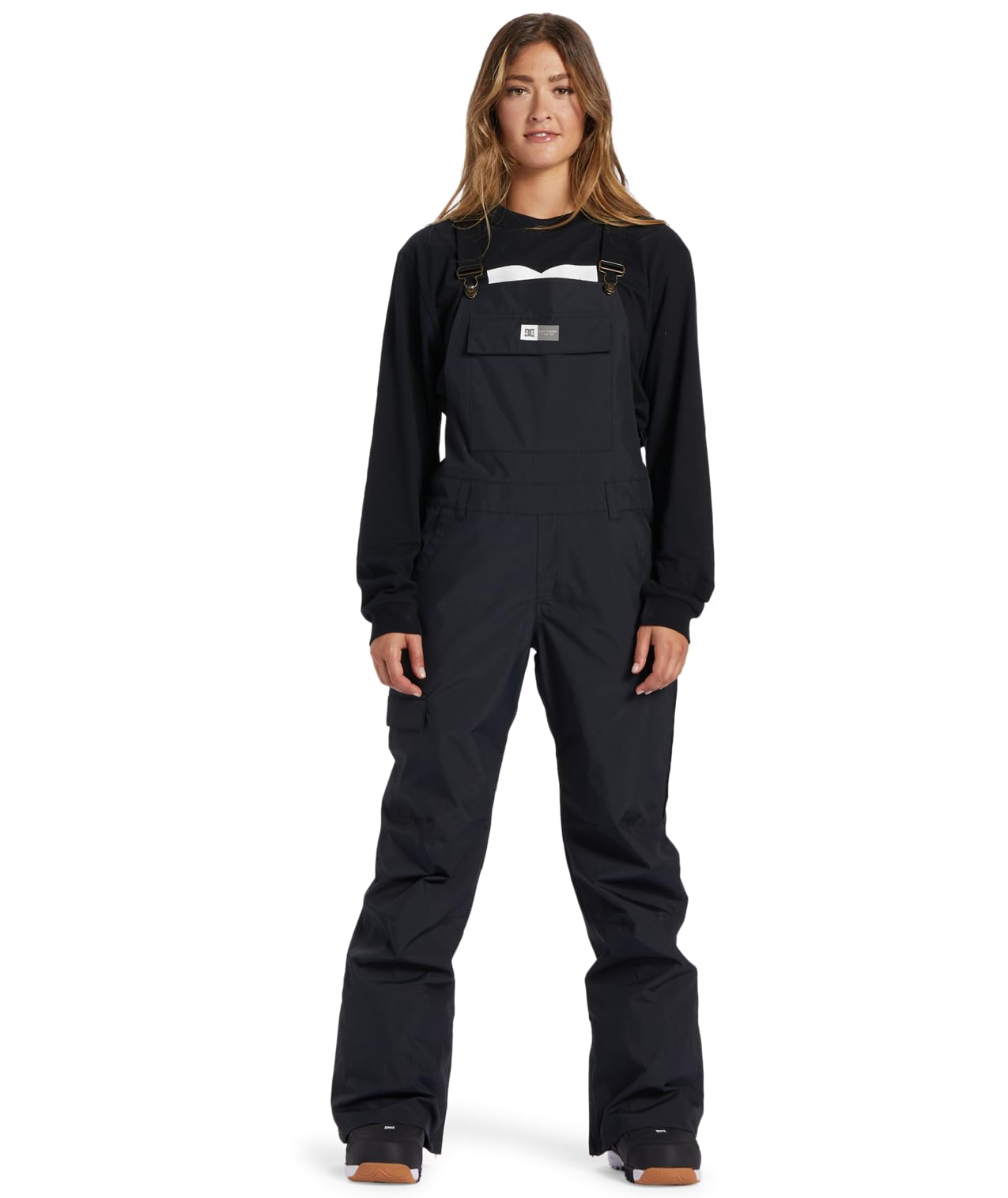 DC Women's Crusade Bib Pants - Durable Workwear for Outdoor Activities, Hiking & Construction - Comfortable & Stylish Overalls for Women