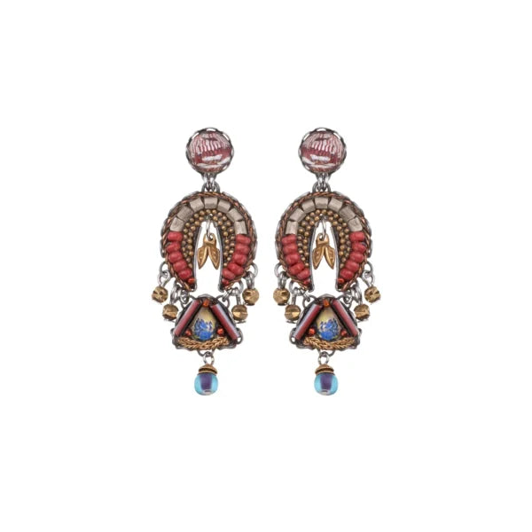 Galen Stud Earrings - Minimalist Desert Landscape Design for Women | Perfect for Everyday Wear, Office & Casual Outfits