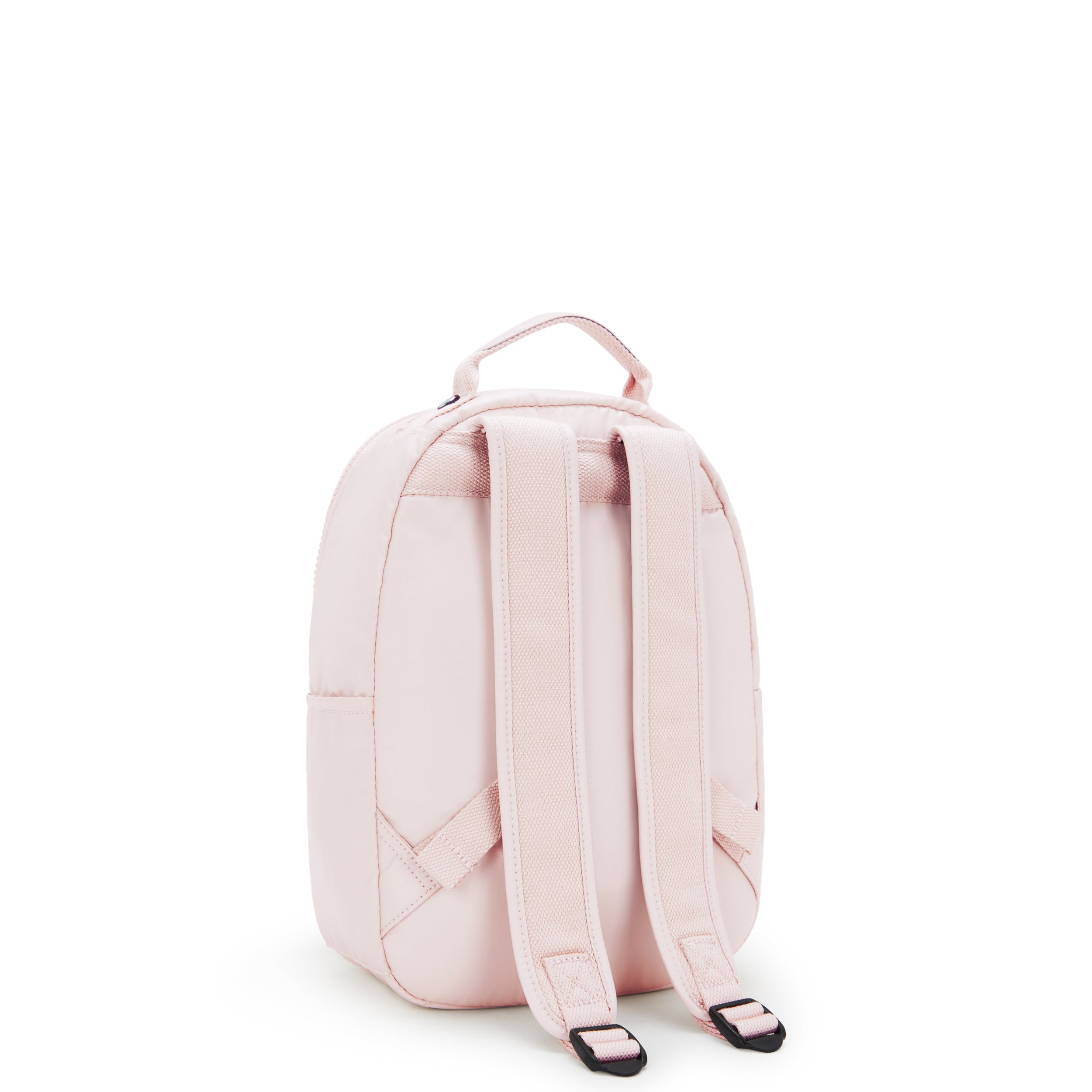 Kipling Seoul Small Metallic Tablet Backpack - Pink Shine | Lightweight Laptop Bag for Women & Teens | Perfect for School, Work & Travel Accessories