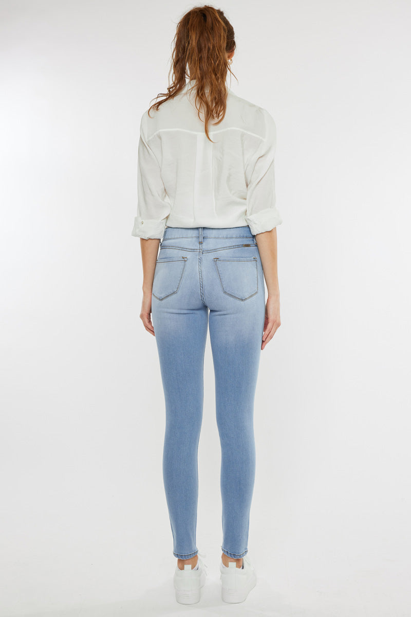 Alani Mid Rise Super Skinny Jeans for Women - Stretch Denim Pants, Slim Fit High Waist Jeans - Perfect for Casual Wear, Office & Night Out