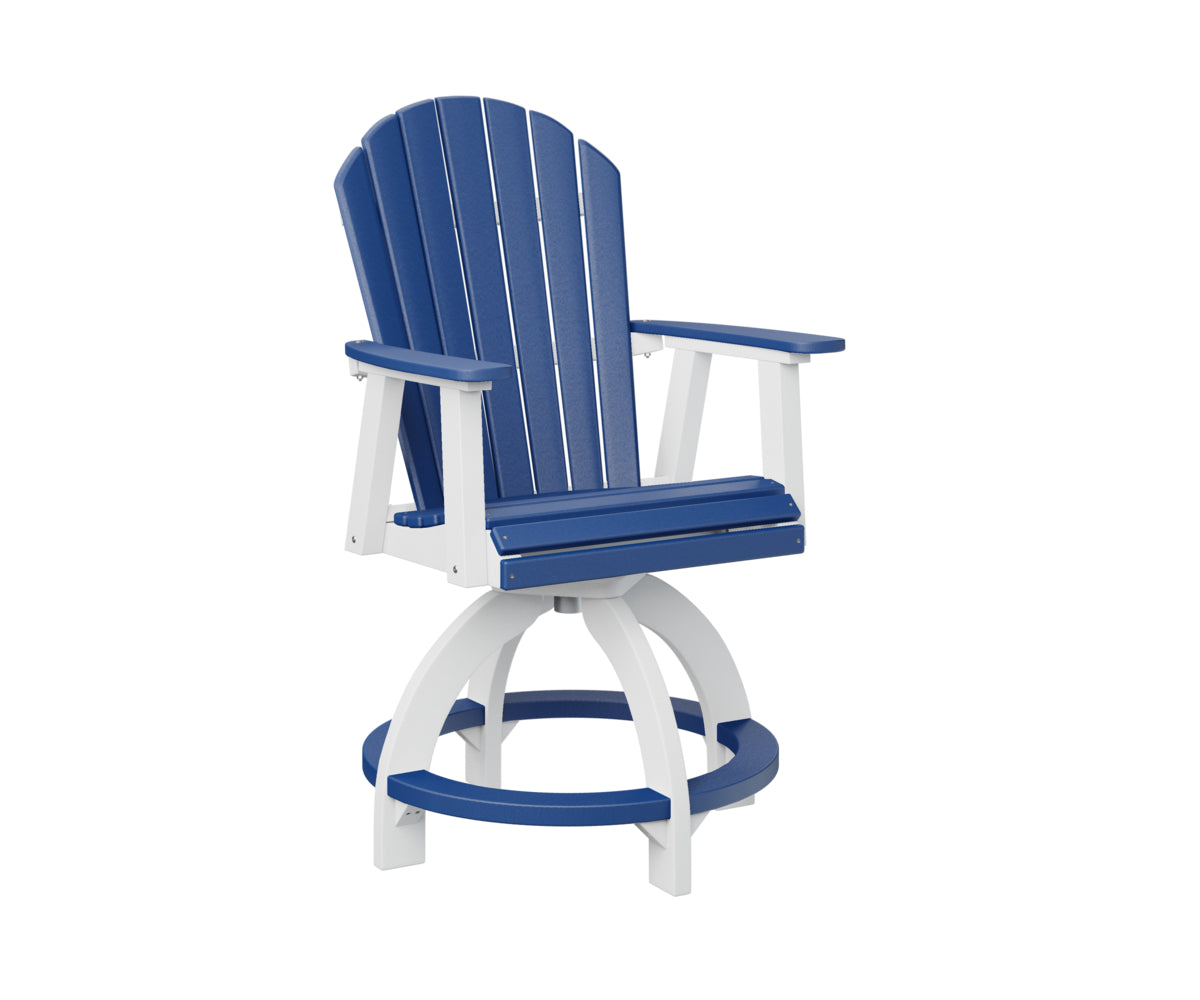 Berlin Gardens Comfo Back Swivel Counter Chair - Adjustable Height Bar Stool for Kitchen Island, Breakfast Nook & Home Decor - Comfortable Modern Seating for Dining & Entertaining