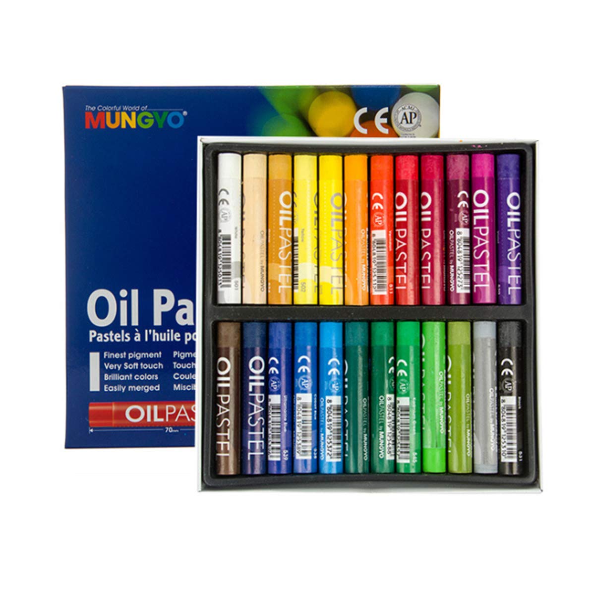 Unifizz Soft Oil Pastels Set - 24 Vibrant Colors for Drawing, Sketching & Coloring Books | Perfect for Artists, Adults & Kids | Great for Indoor Activities, DIY Crafts & Art Projects