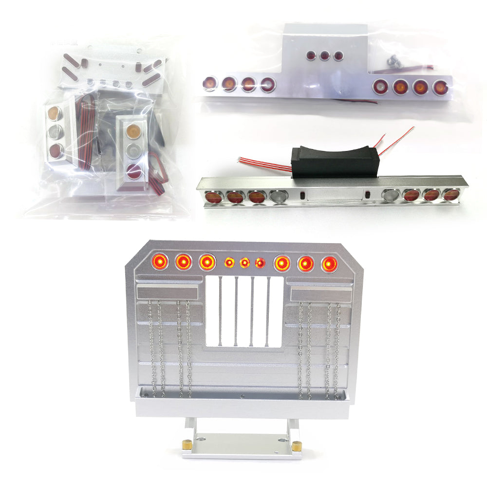 TAMIYA 1/14 RC Tractor Truck LED Taillight Kit - Durable Metal Rear Light for KING Remote Control Vehicles | Perfect for Night Driving & Off-Road RC Adventures