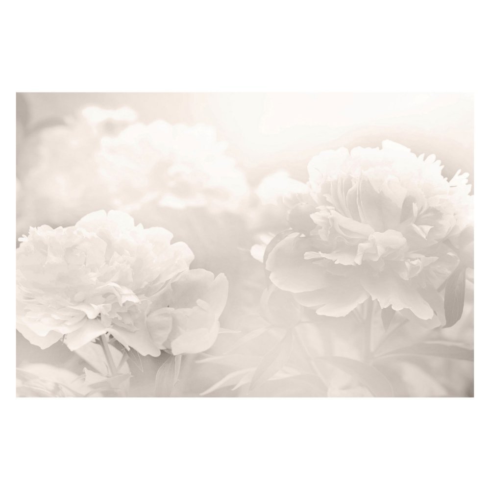 Premium Peony Floral Art Print on Wrapped Canvas - Handmade Wall Decor for Living Room, Bedroom & Office - Perfect Gift for Home Decor
