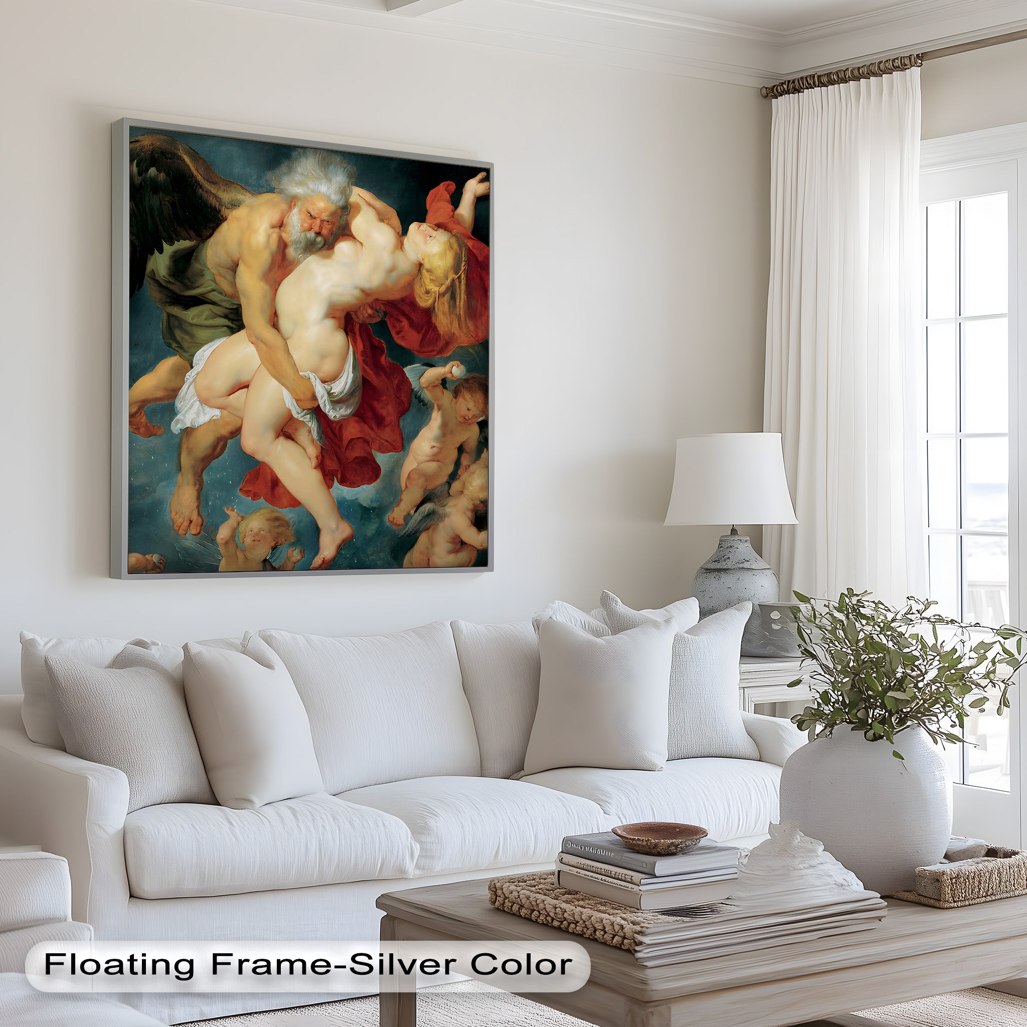 Abduction of Psyche - Mythological Renaissance Nude Oil Painting Reproduction | Classic Art Wall Decor for Living Room, Bedroom & Office