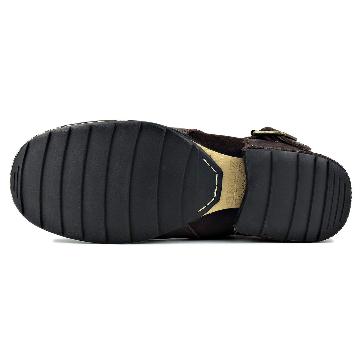 OSSTONE Men's Fashion Leather Chukka Boots with Zipper - Casual Motorcycle Shoes OS-5008-1-ABNH - Perfect for Riding, Daily Wear & Outdoor Activities