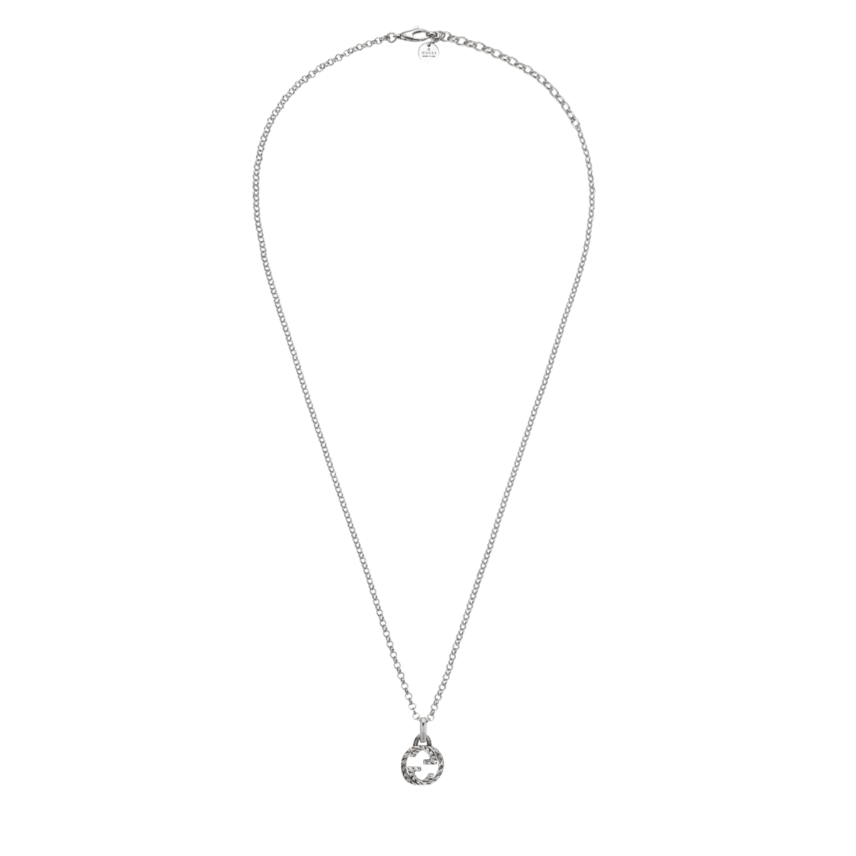 Gucci Interlocking G Logo Pendant Necklace for Women - 18K Gold Plated Chain, Luxury Fashion Jewelry Gift for Her - Perfect for Parties, Weddings & Special Occasions
