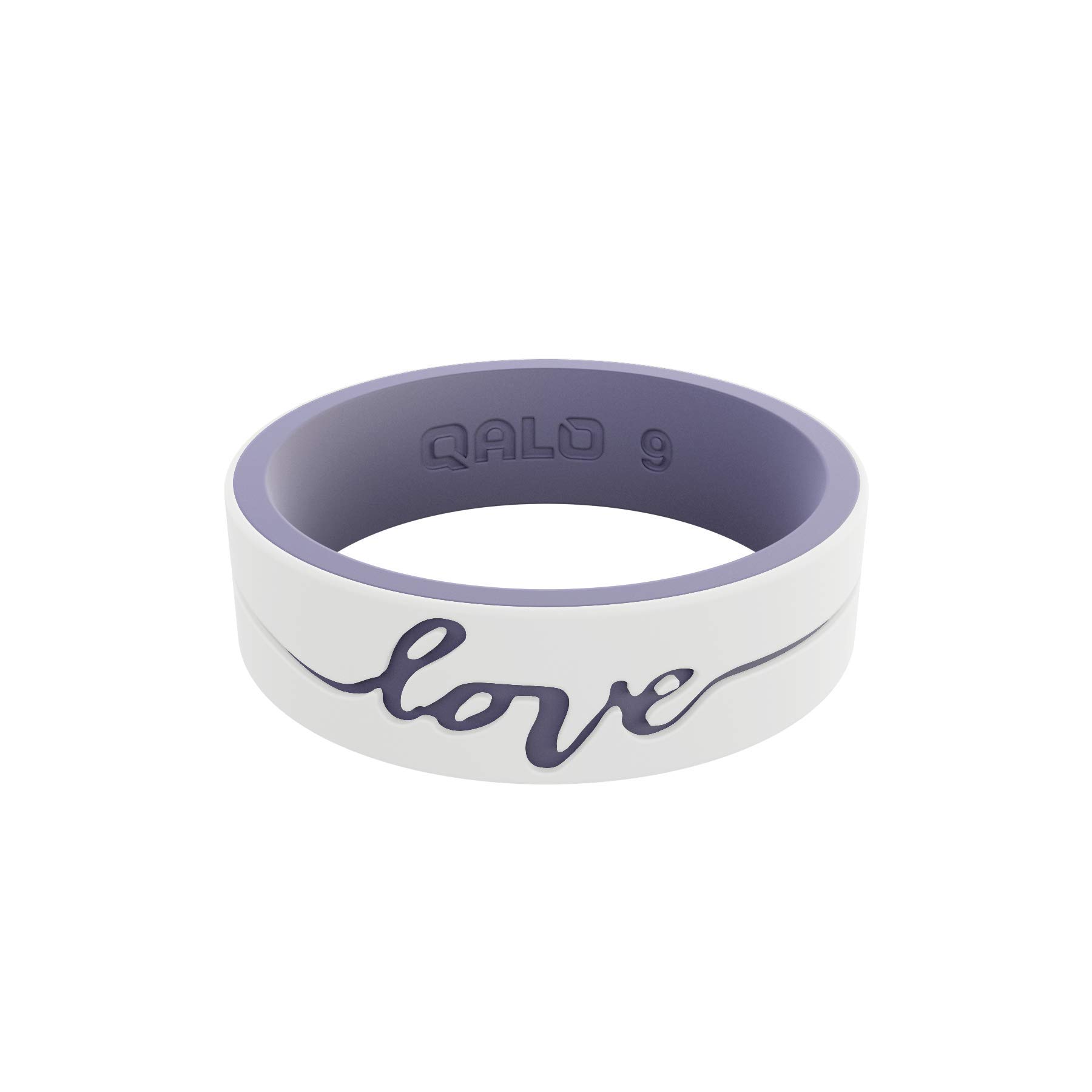 QALO Women's Silicone Wedding Rings - Dual Layer Two-Tone Strata Arrowhead Design, Breathable & Durable Rubber Engagement Bands for Active Lifestyles | Perfect for Gym, Swimming, Travel & Everyday Wear (Multiple Colors)