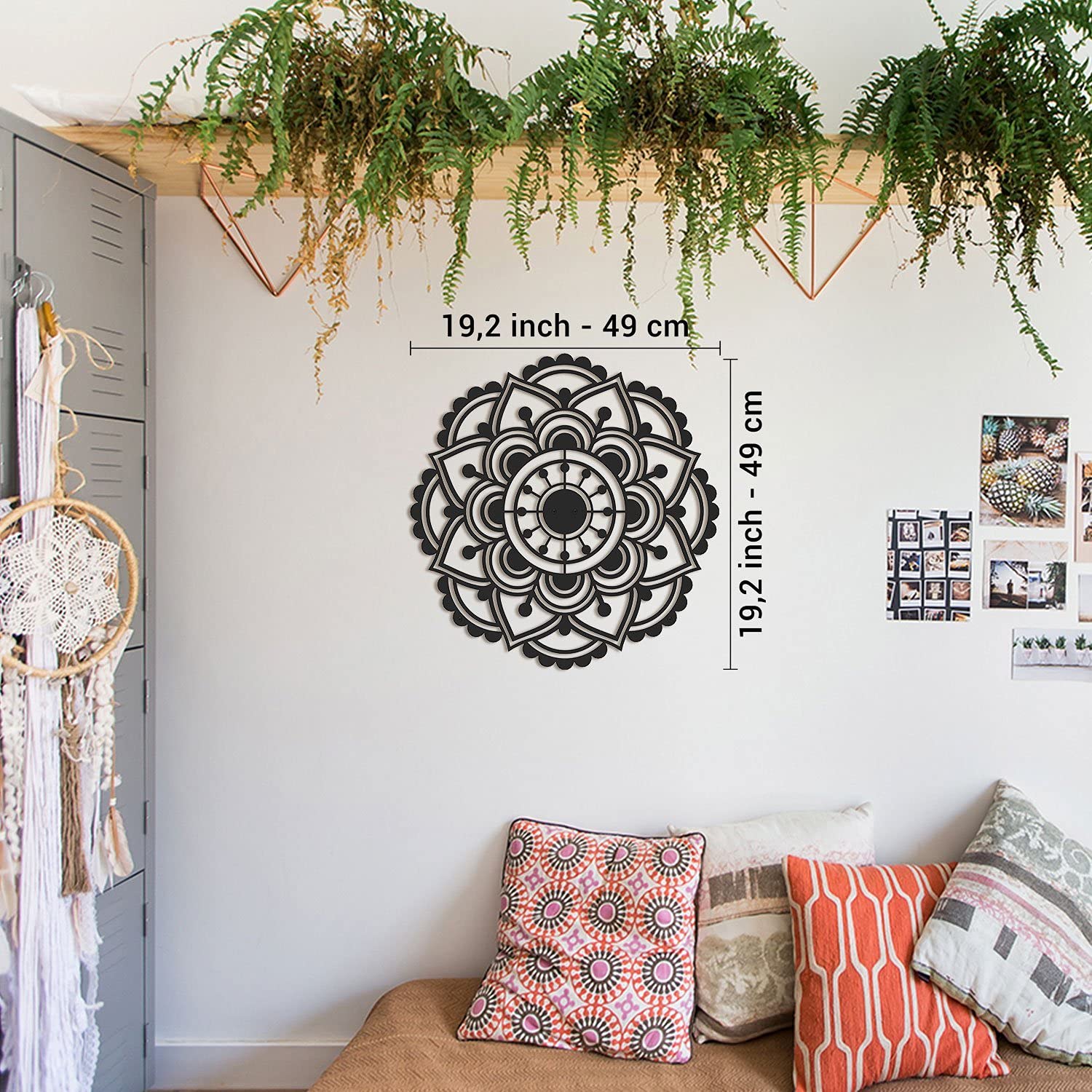 Mandala Metal Wall Art - Handmade Decor for Living Room & Bedroom
