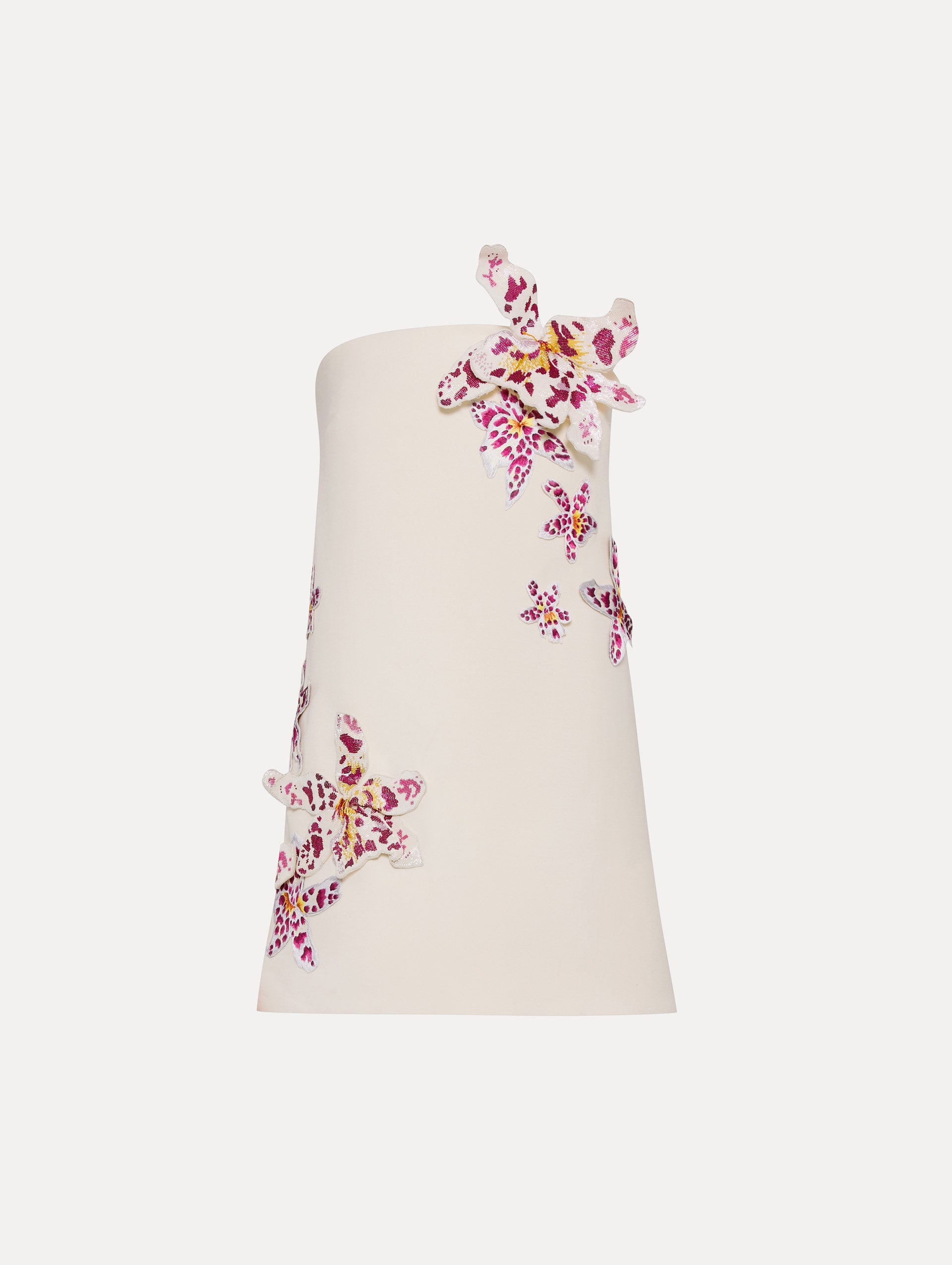 Elegant Watercolor Orchid Print Cocktail Dress for Women - Perfect for Evening Parties, Weddings & Special Occasions