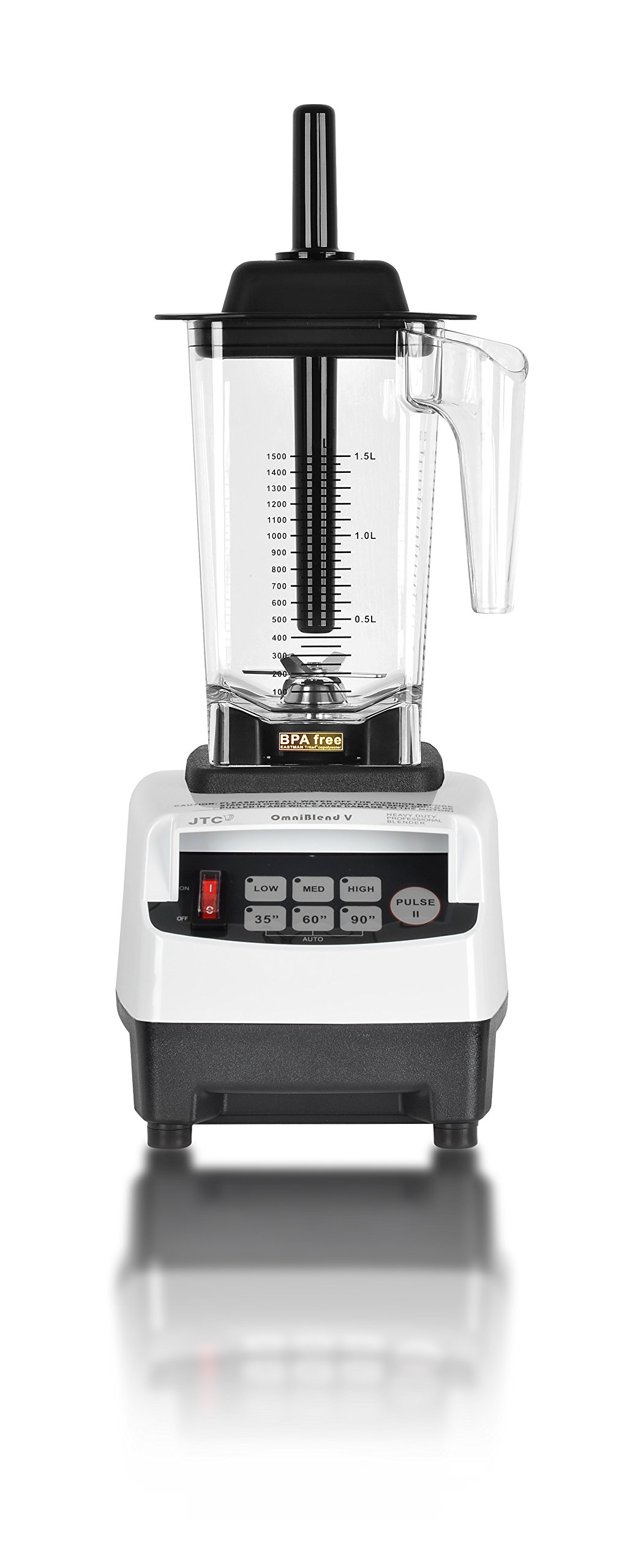 V Professional Blender TM-800A - 1500W High-Speed Countertop Blender with 64oz BPA-Free Jar, 6 Stainless Steel Blades - Perfect for Smoothies, Juices, Soups & Ice Crushing (White) - Ideal for Home Kitchen, Restaurant & Healthy Lifestyle