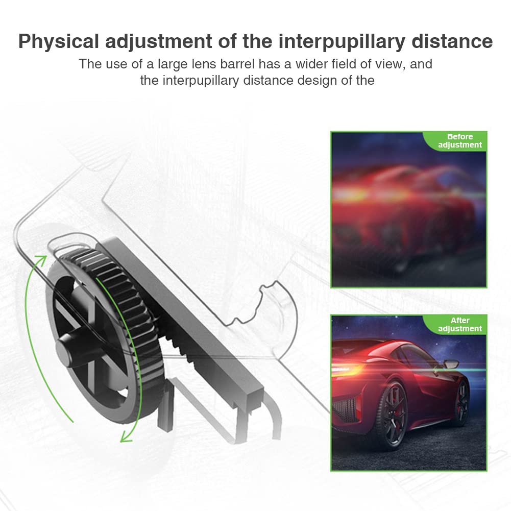 Universal 3D VR Headset - 360° Panoramic Virtual Reality Goggles with Anti-Blue Light & Adjustable Pupil Distance for Eye Protection | Large Screen Immersive Experience for Movies & Gaming | Perfect Gift for Kids & Adults (Home Entertainment, Gaming, Education, Virtual Travel)