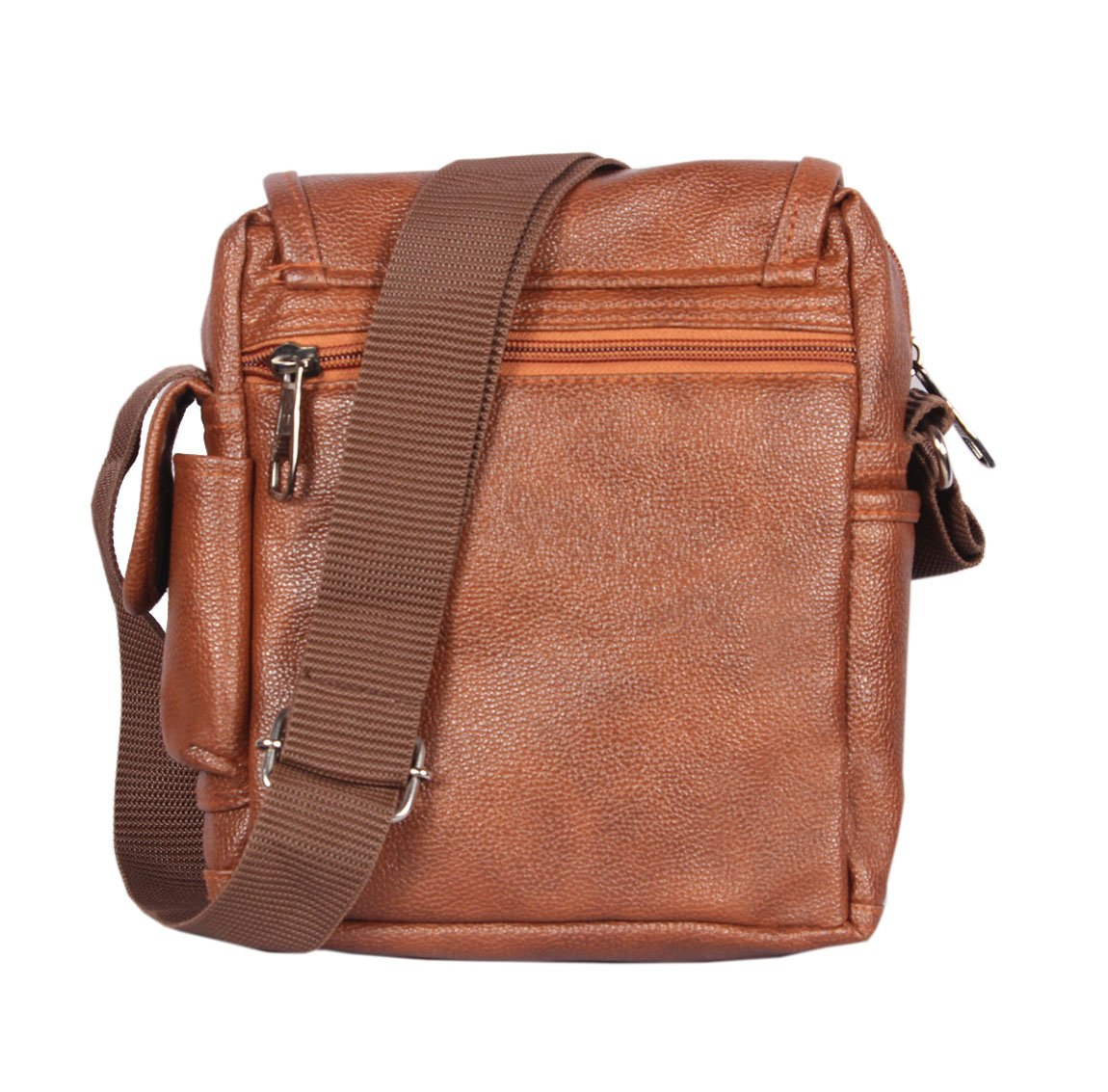 **Leather Messenger Bag for Men - Crossbody Sling Shoulder Bag, Small & Mini Size, Casual Office & Travel Use**    *Perfect for Work Commute, Business Trips, and Everyday Essentials*