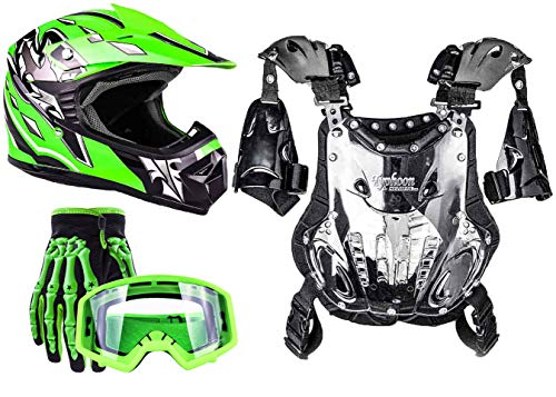 Green w/ green gloves & goggles