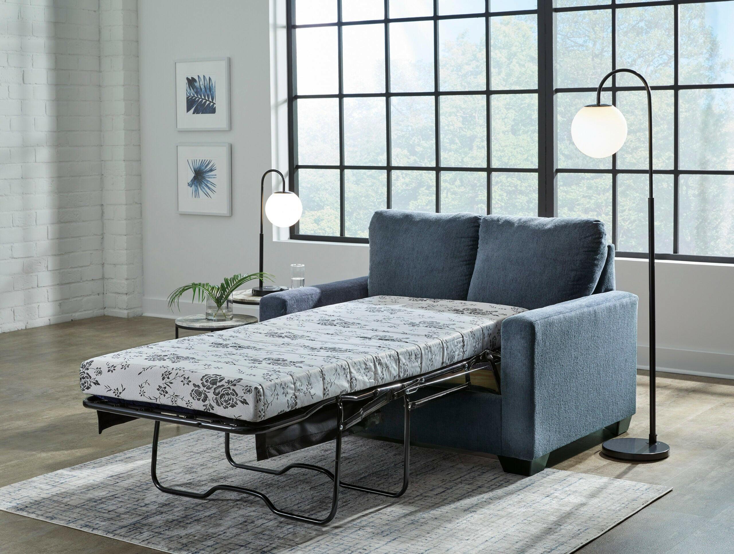 Rannis Twin Sofa Sleeper with Memory Foam Mattress - Convertible Sleeper Sofa Bed for Small Spaces - Perfect for Guest Room, Studio Apartments & Dorm Rooms