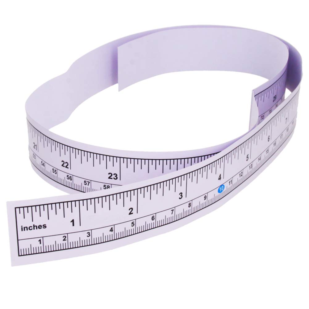 Utoolmart Self-Adhesive Measuring Tape with Double Scale - Sticky Backed Ruler for Woodworking, Sawing, Drafting Tables & Workbenches - Perfect for DIY Projects, Home Improvement and Crafting