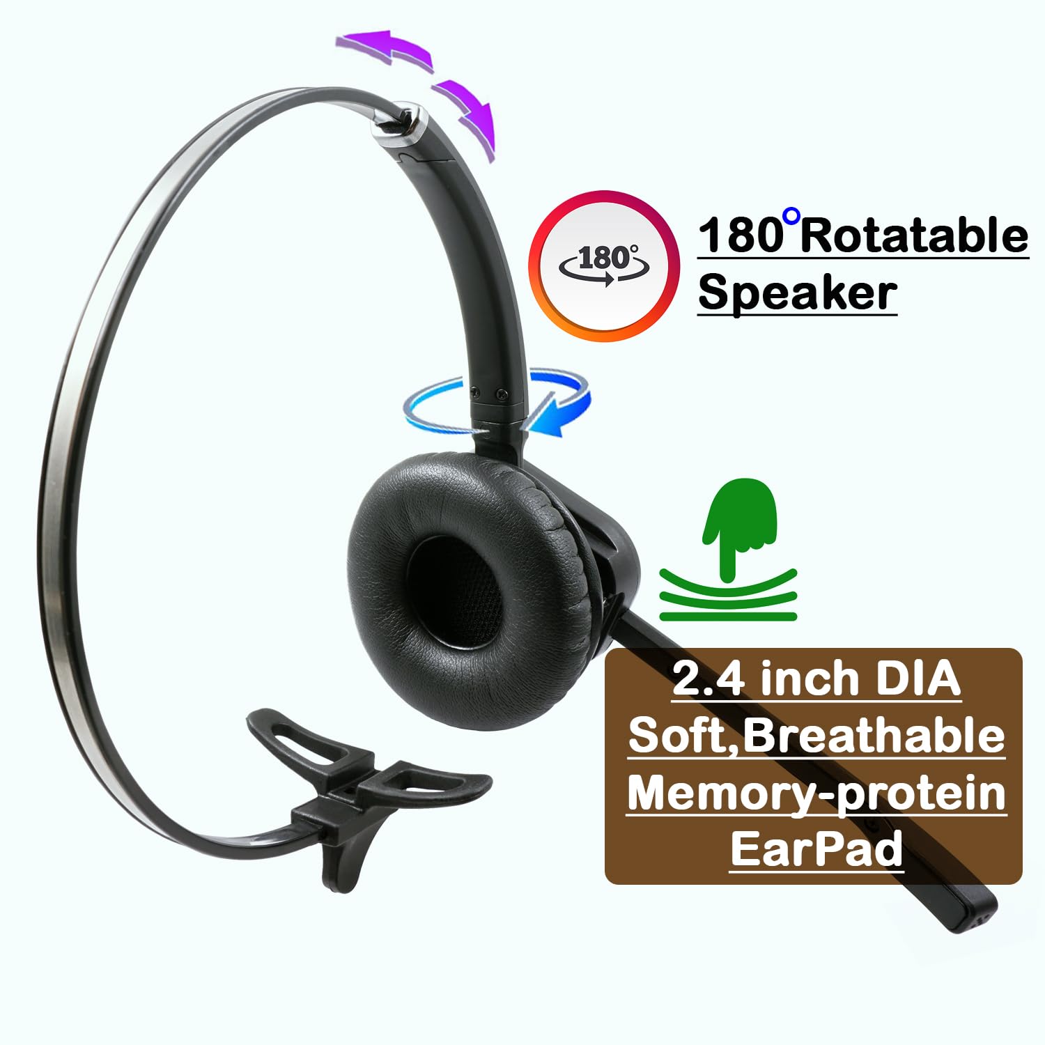 INNOTALK Wireless Headset for Computer Calls & Remote Answering – Compatible with Avaya 9608, 9610, 9611, 9620, 9621, 9630, 9640, 9641G, 9650, 9670 (Explorer) – Ideal for Office, Call Center & Remote Work