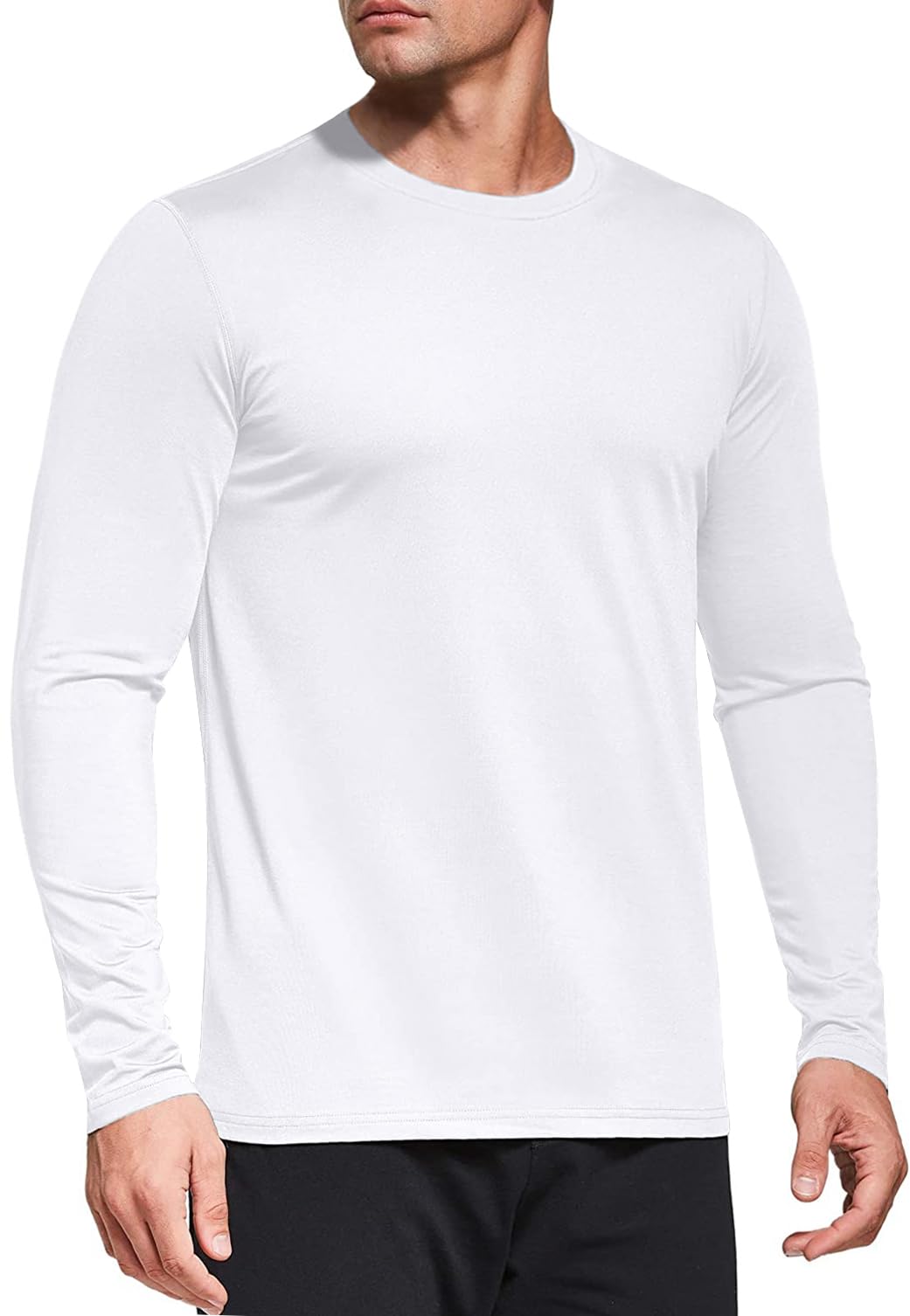Men's Performance Long Sleeve T-Shirts 1-3 Pack - UPF 50+ Sun Protection, Moisture Wicking Athletic Shirts for Running, Gym Workout & Outdoor Activities