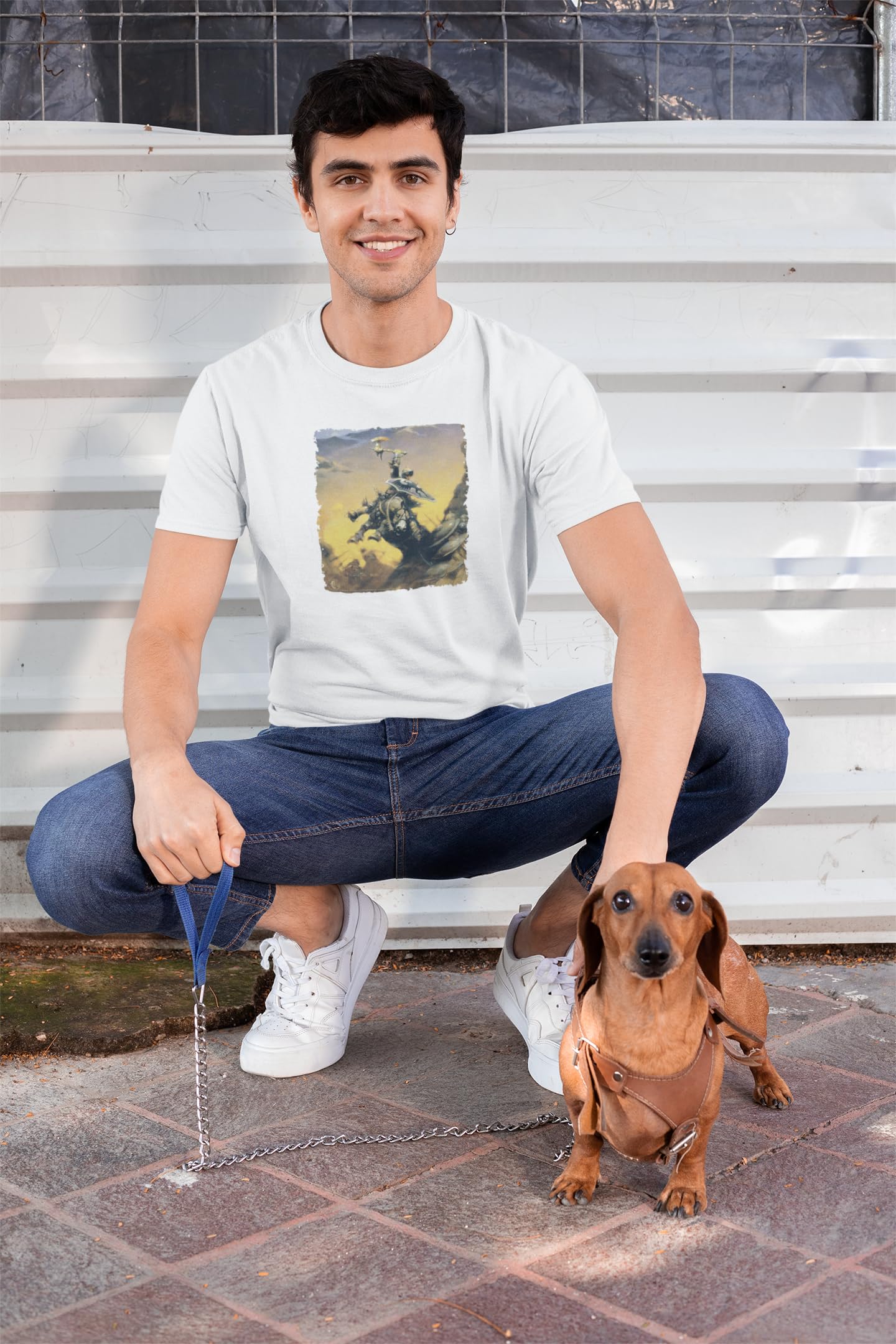 Frank Frazetta Eternal Champion Graphic T-Shirt for Men | Pop Threads Art Tee | Casual Wear, Gift for Gamers & Fantasy Fans