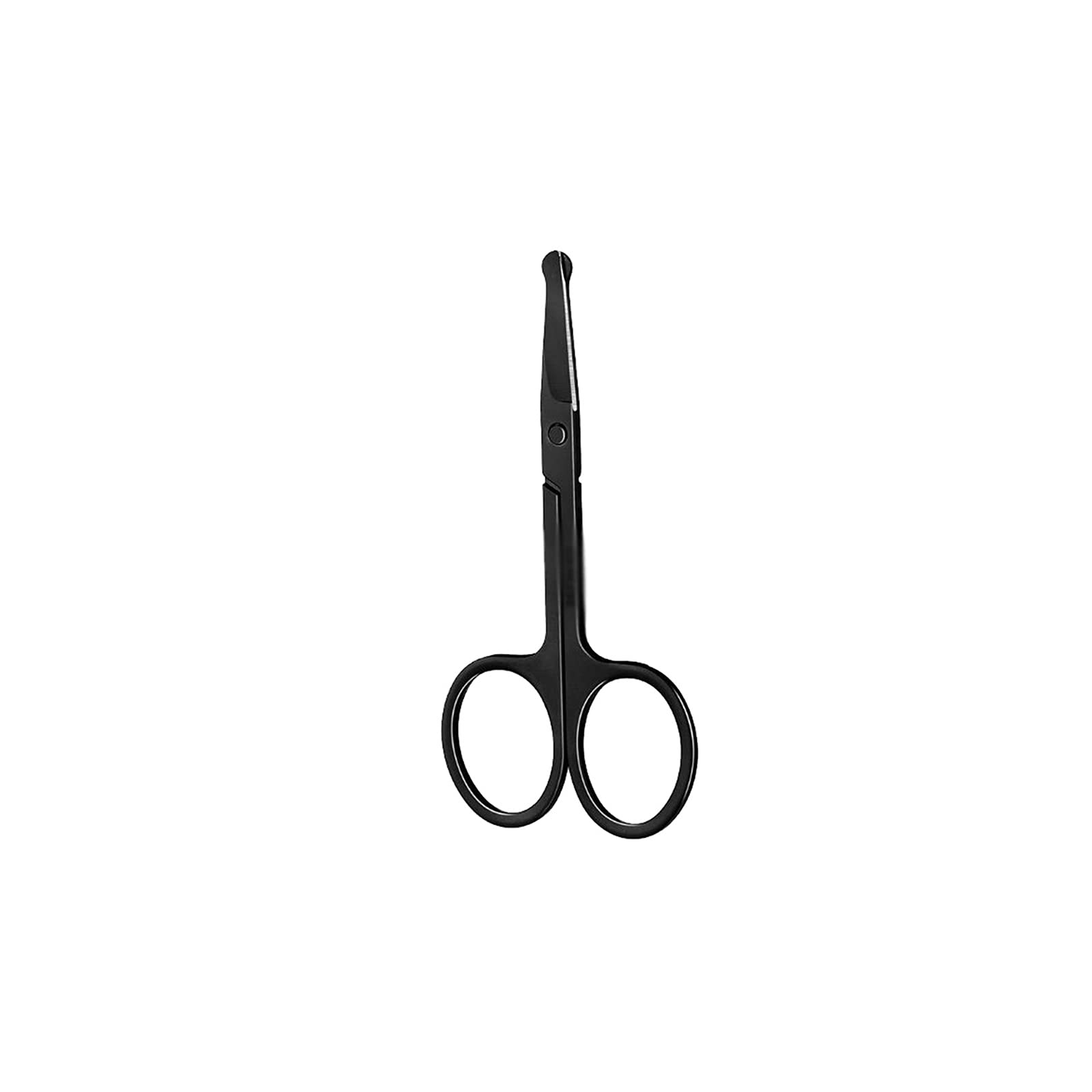 GyLazhuzizBM Stainless Steel Nose Hair Trimmer - Mini Portable Curved Mustache & Ear Hair Remover Scissor for Men's Grooming - Perfect for Travel, Home, and Professional Use