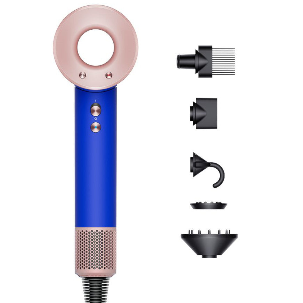 Dyson HD07 Supersonic Hair Dryer - Blue/Blush | Refurbished with 1 Year Warranty | Professional Salon Quality | Perfect for Home Use & Travel