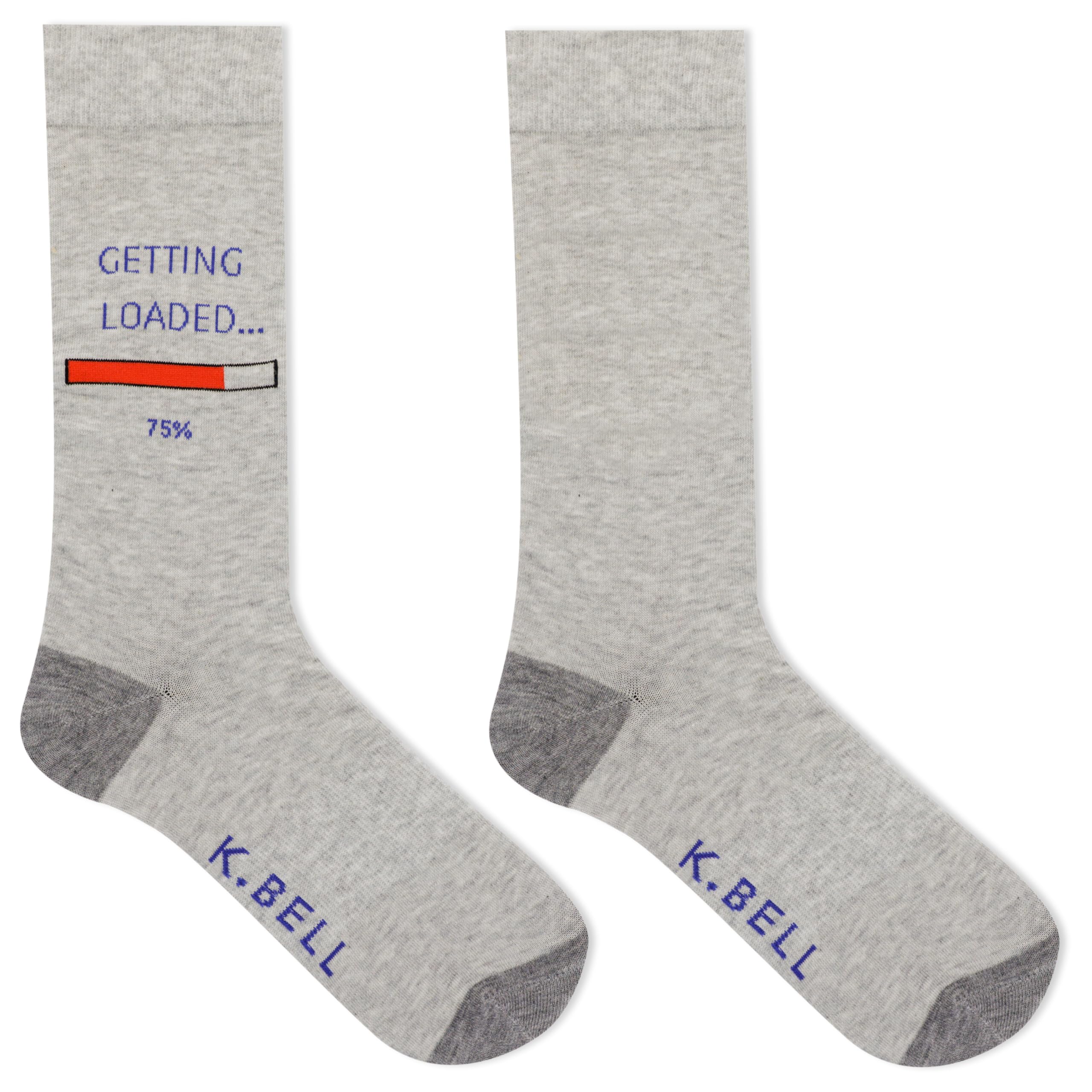 K. Bell Men's Fun Conversation Starter Crew Socks - 1 Pair - Cool & Funny Pop Culture Gift Socks for Geeks, Gamers & Movie Fans - Perfect Gift for Birthday, Christmas & Office Parties